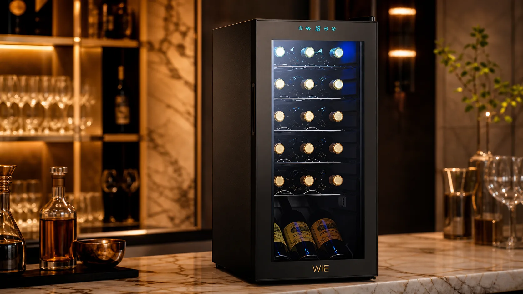 WIE 18-Bottle Wine Cooler — Warranty-Focused Buyers: 12 Months warranty