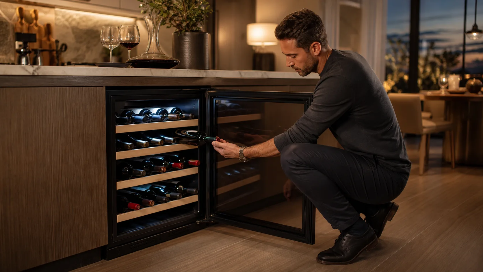 Matching a 18 Bottle Wine Cooler to your space, capacity and cooling needs.