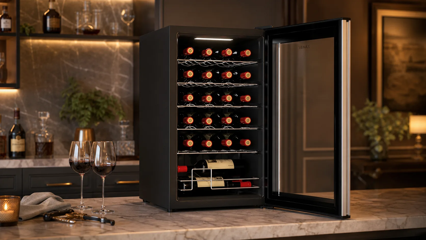 8 Best 24-Bottle Wine Coolers for 2026 11 Koolatron 24-Bottle Wine Cooler — Mixed Wine Storage: dual-zone cooling