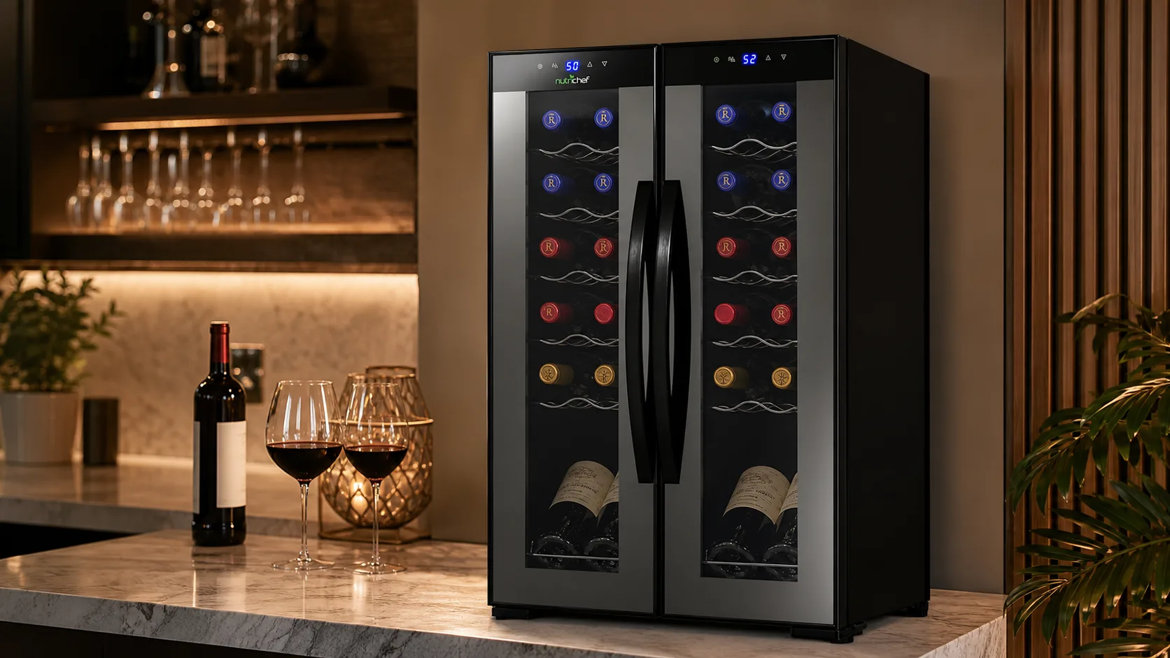 8 Best 24-Bottle Wine Coolers for 2026 14 NutriChef PKCWC240 24-Bottle — Digital Control Users: digital control