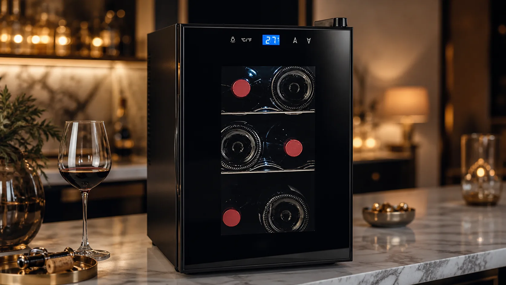 Avanti 6-Bottle Wine Cooler — Best Overall: 6 bottle capacity