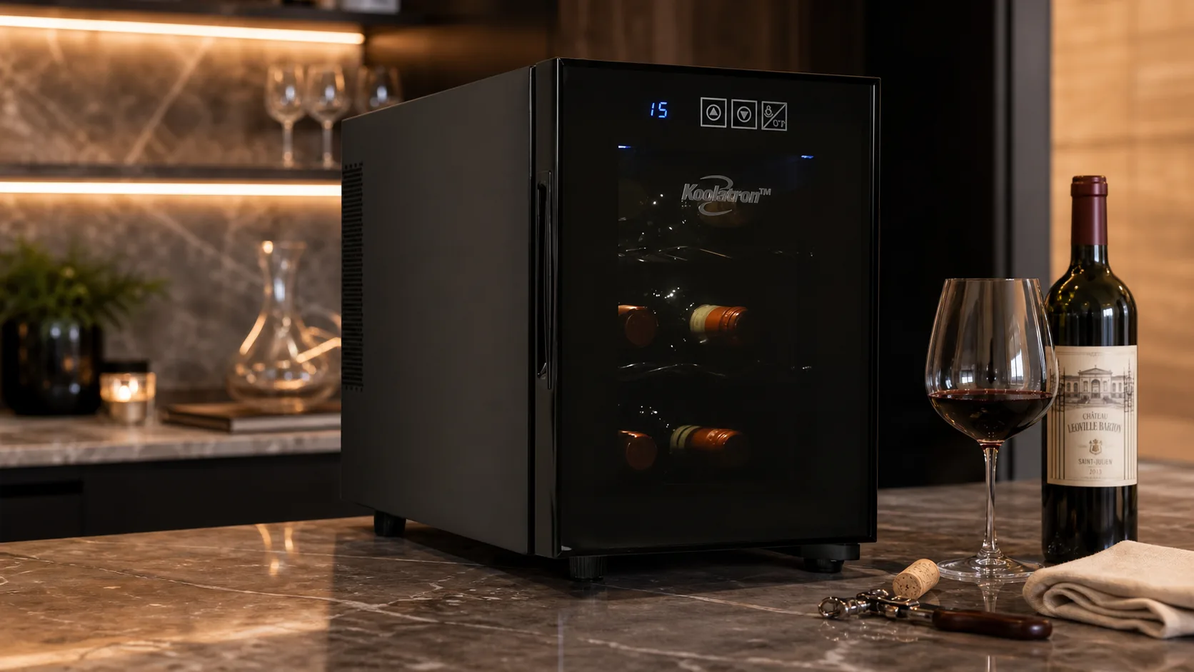Koolatron 6-Bottle Wine Cooler — Budget Small Collections: 90 days Parts and Labor