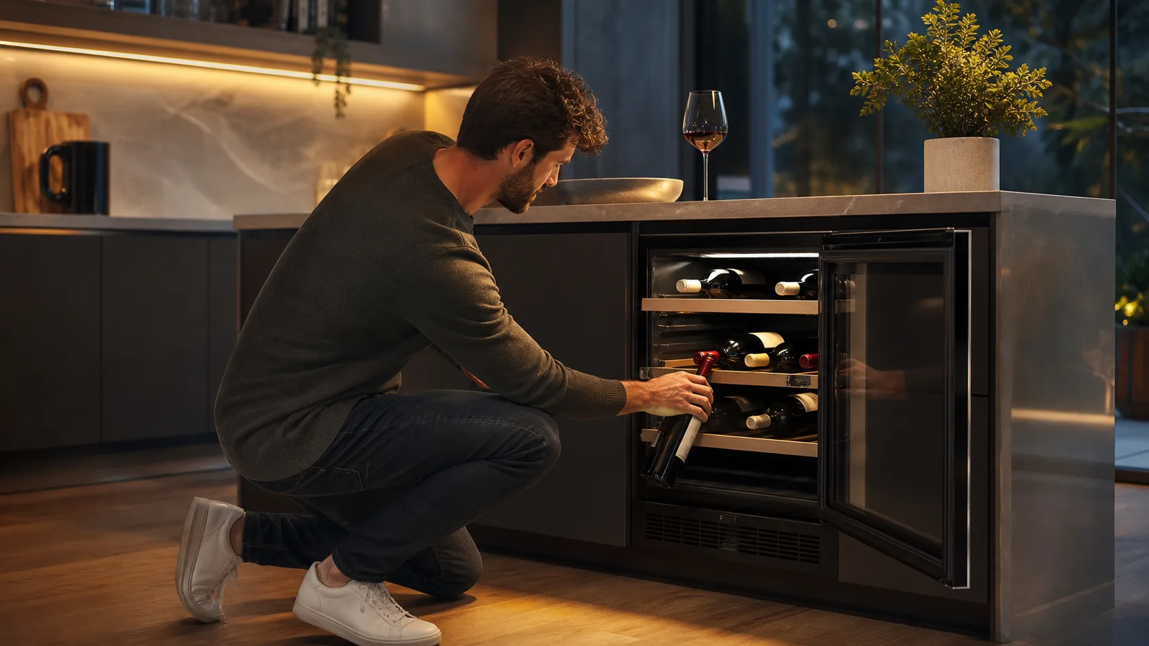 Matching a 6 bottle wine cooler to your space, capacity and cooling needs.