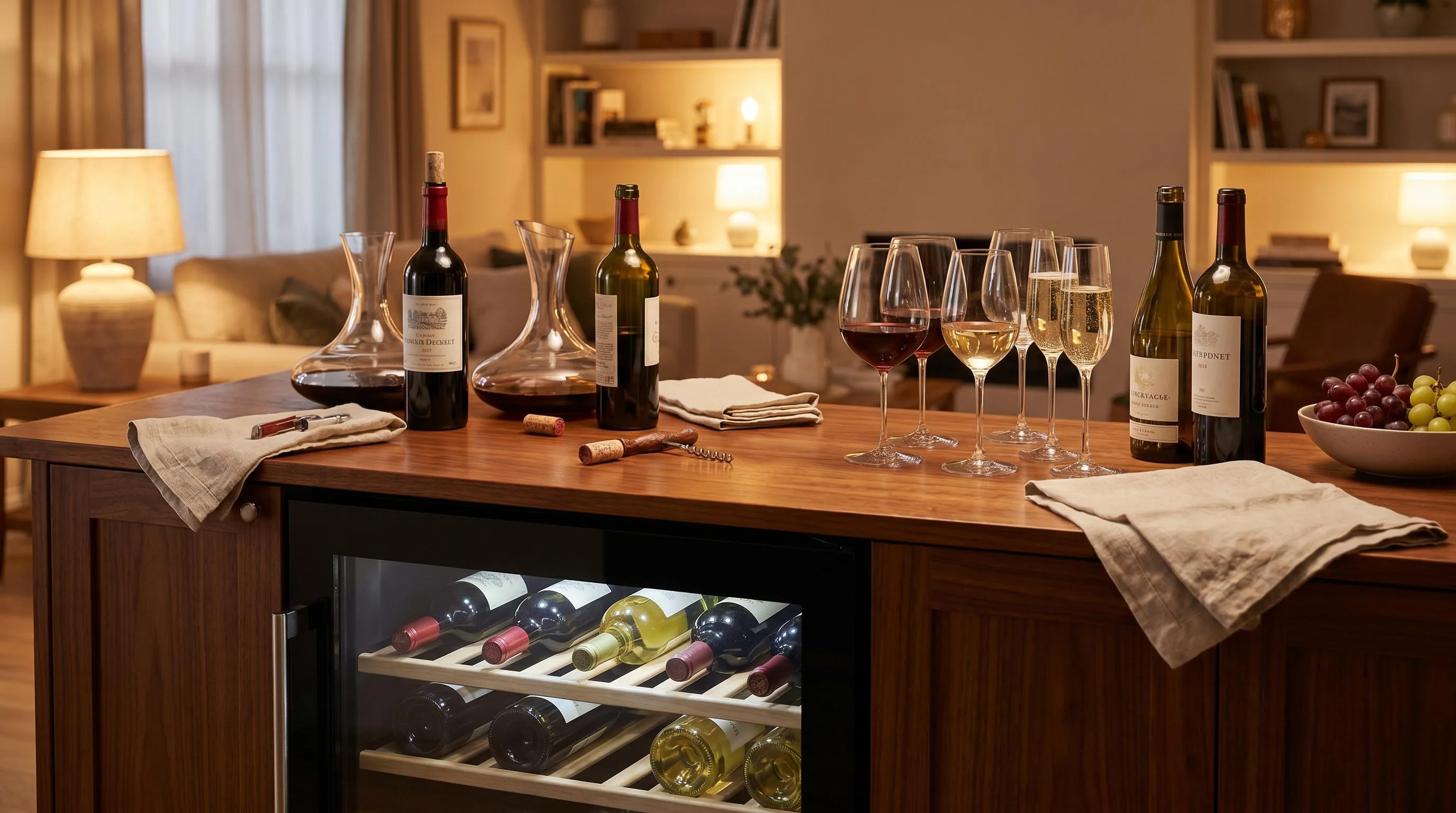 Expert tips for storing and serving wine at the right temperature.