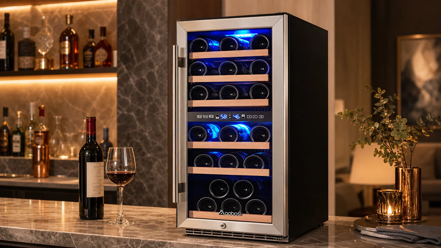 10 Best Built In Wine Cooler Products for Your Indoor 8 AAOBOSI 30-Bottle Wine Cooler — Best Overall: 30-bottle capacity