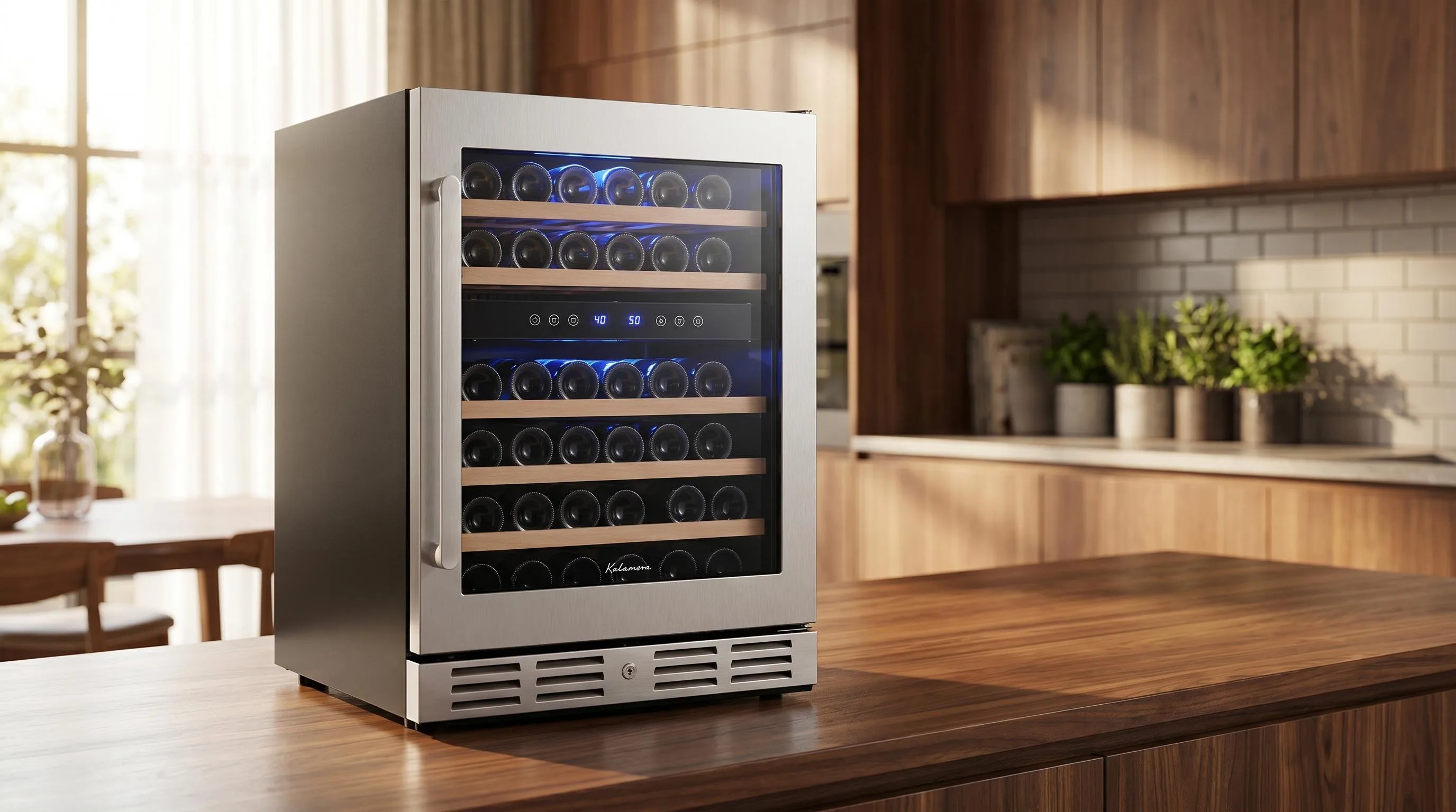 10 Best Built In Wine Cooler Products for Your Indoor 14 Kalamera 40-Bottle Wine Cooler: 40-bottle storage capacity