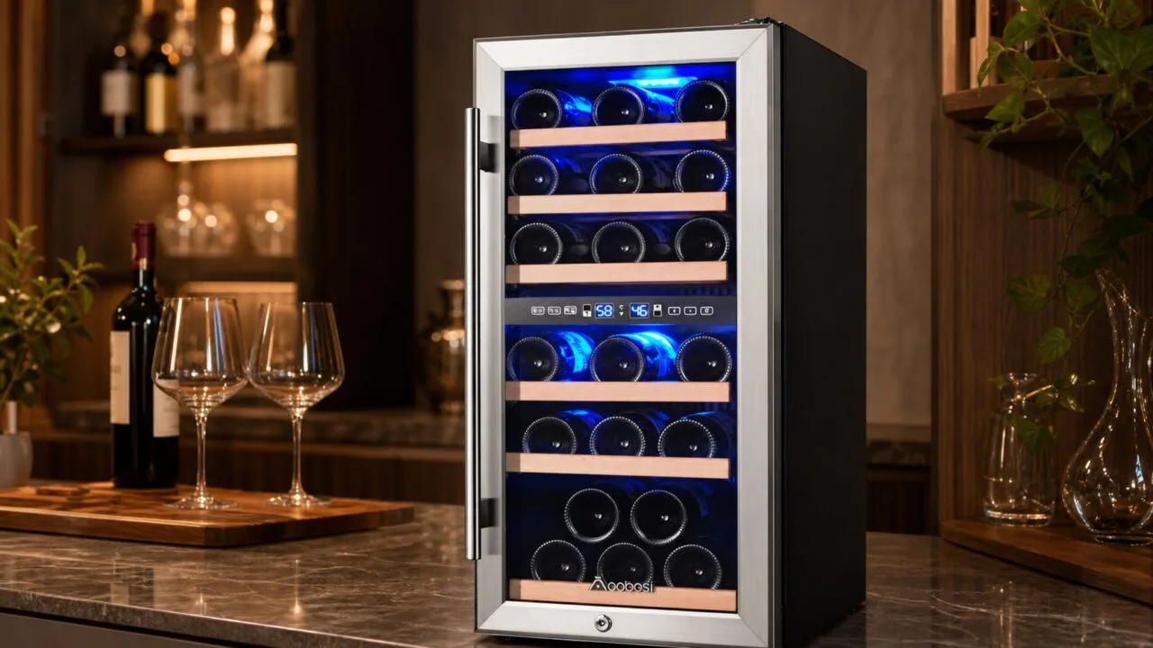 built in wine cooler