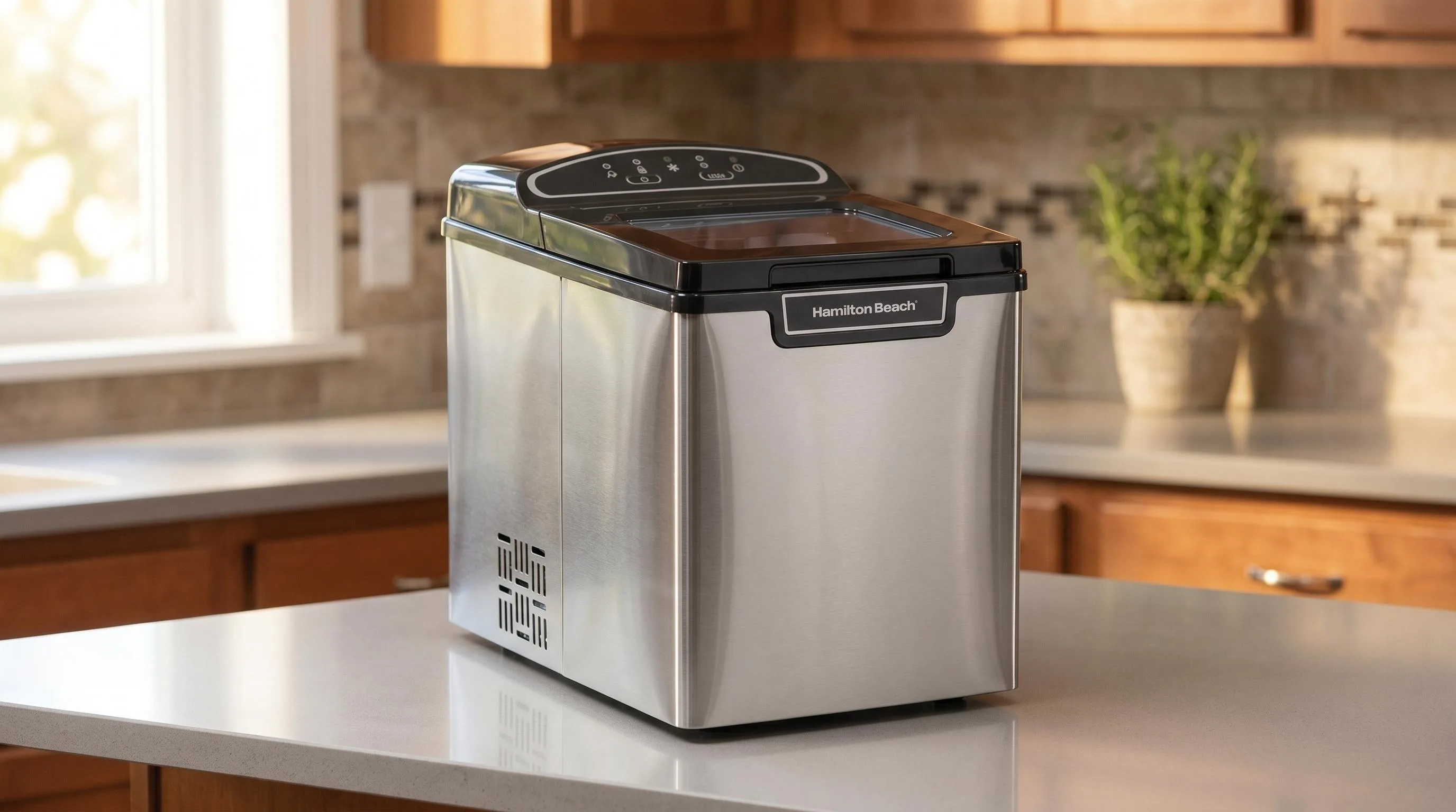 5 Best Camping Ice Makers of 2026 (Tested & Ranked) 7 Hamilton Beach 86150 Countertop Ice Maker — Compact Setups: 28 pounds per day