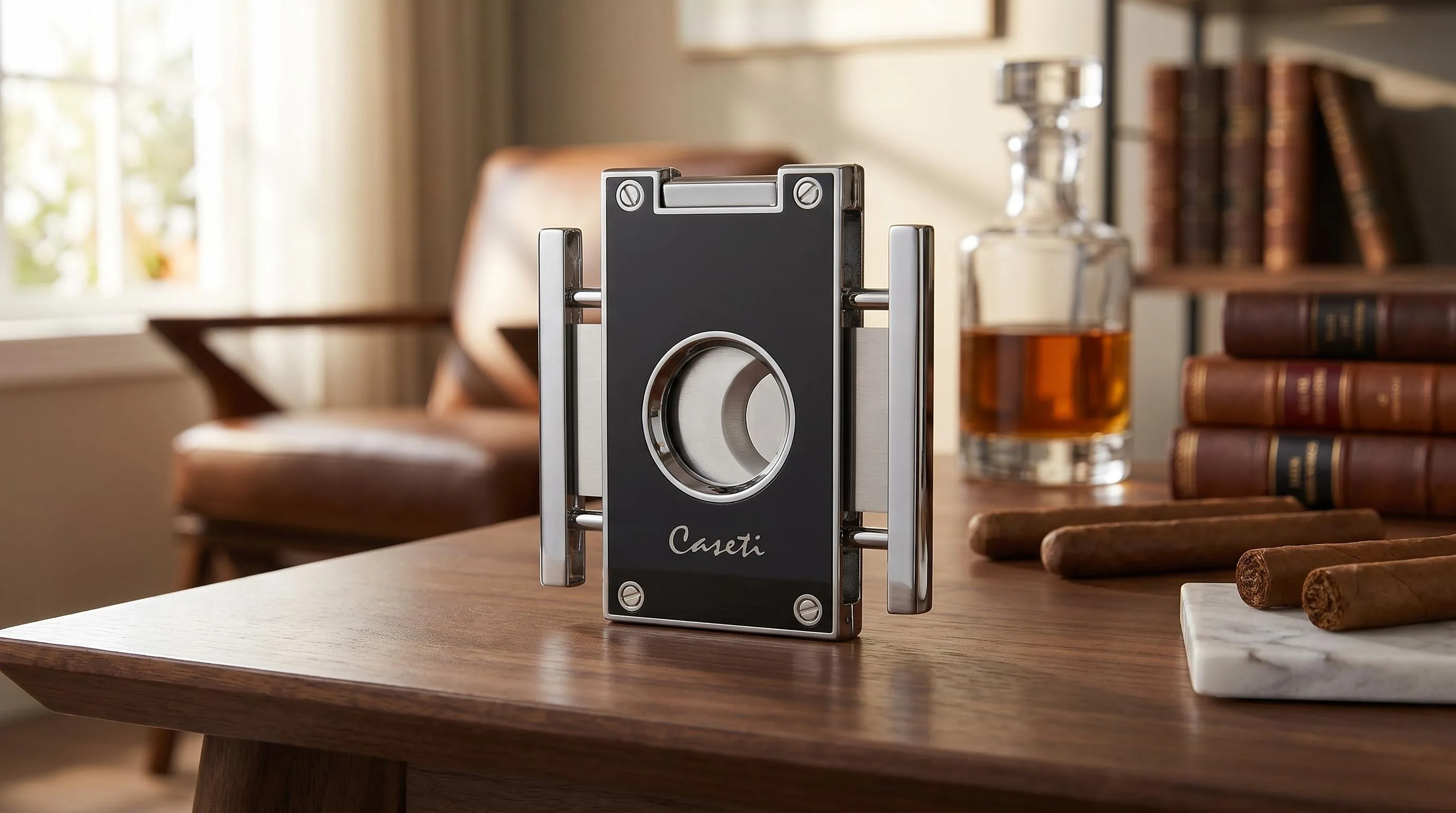 Visol Caseti Kukri Cigar Cutter: Kukri-inspired curved blade styling
