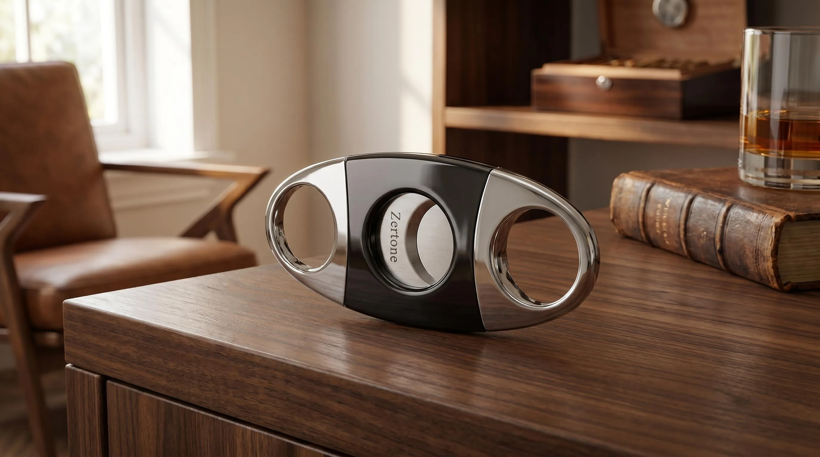 Cigar Cutter Guillotine Stainless Steel Double Blade — 23Mm Cigars: 23mm max cigar diameter