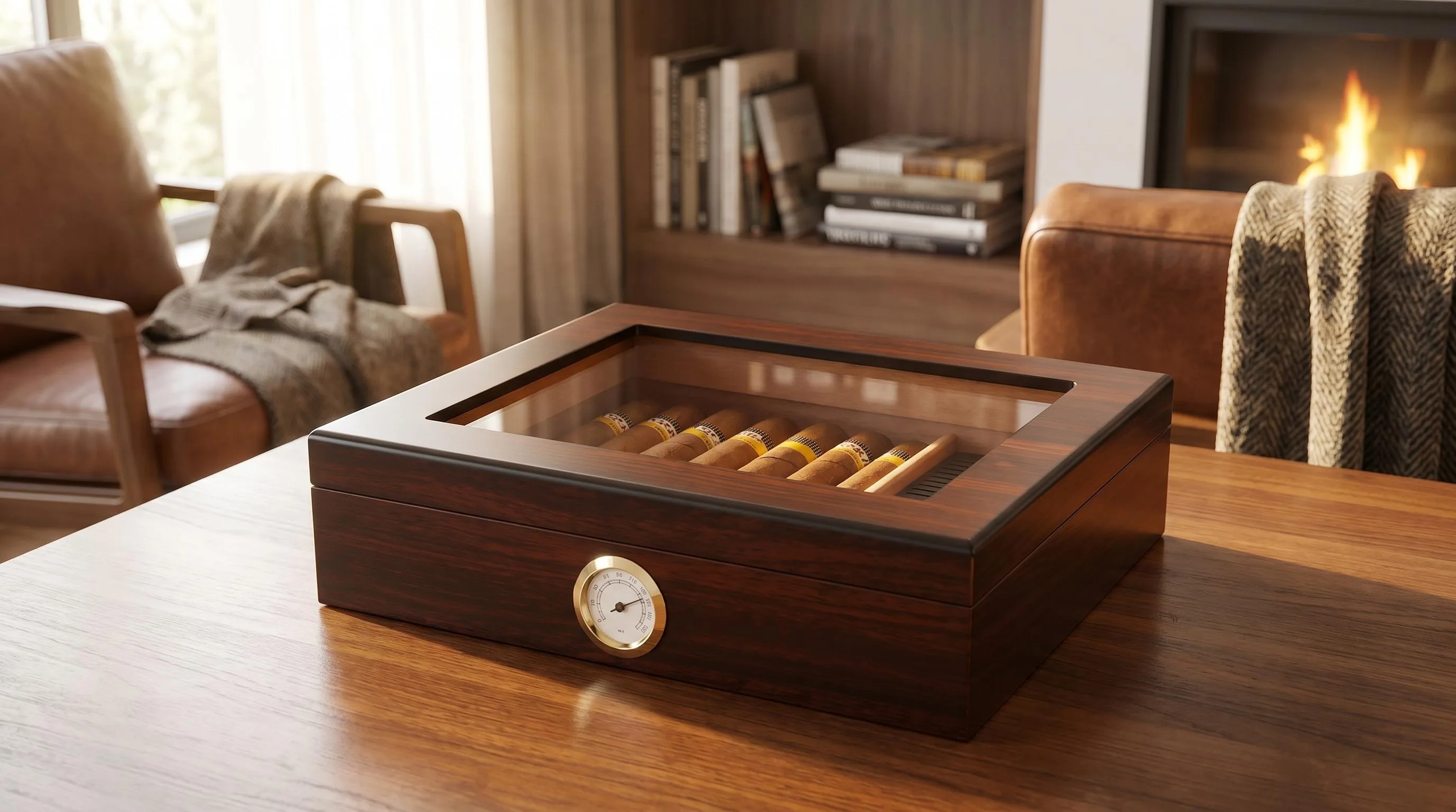 Handmade Cigar Humidor — Small Collections: holds 20-25 cigars