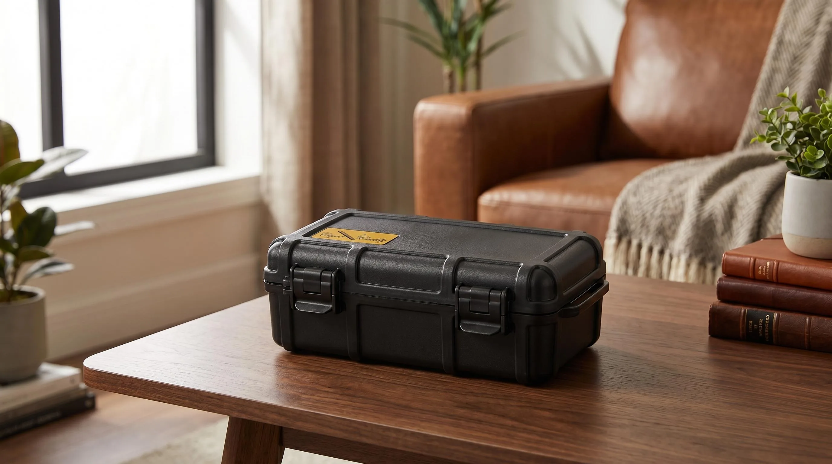 Cigar Caddy 3240 Travel Cigar Humidor — Travel Carry: waterproof airtight seal