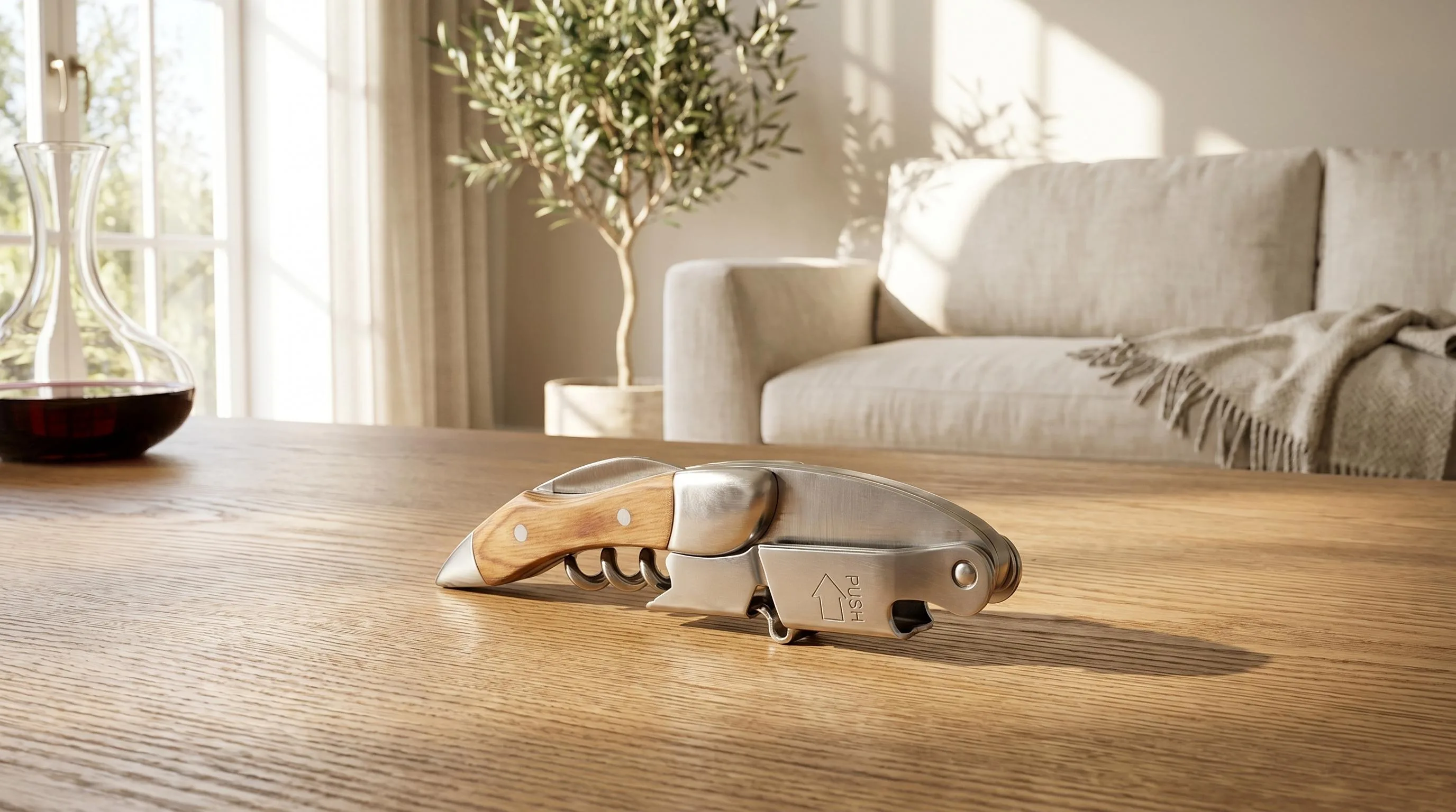 Prestige Waiters Corkscrew By Coutale Sommelier: Waiter-style design tuned for quick tableside service