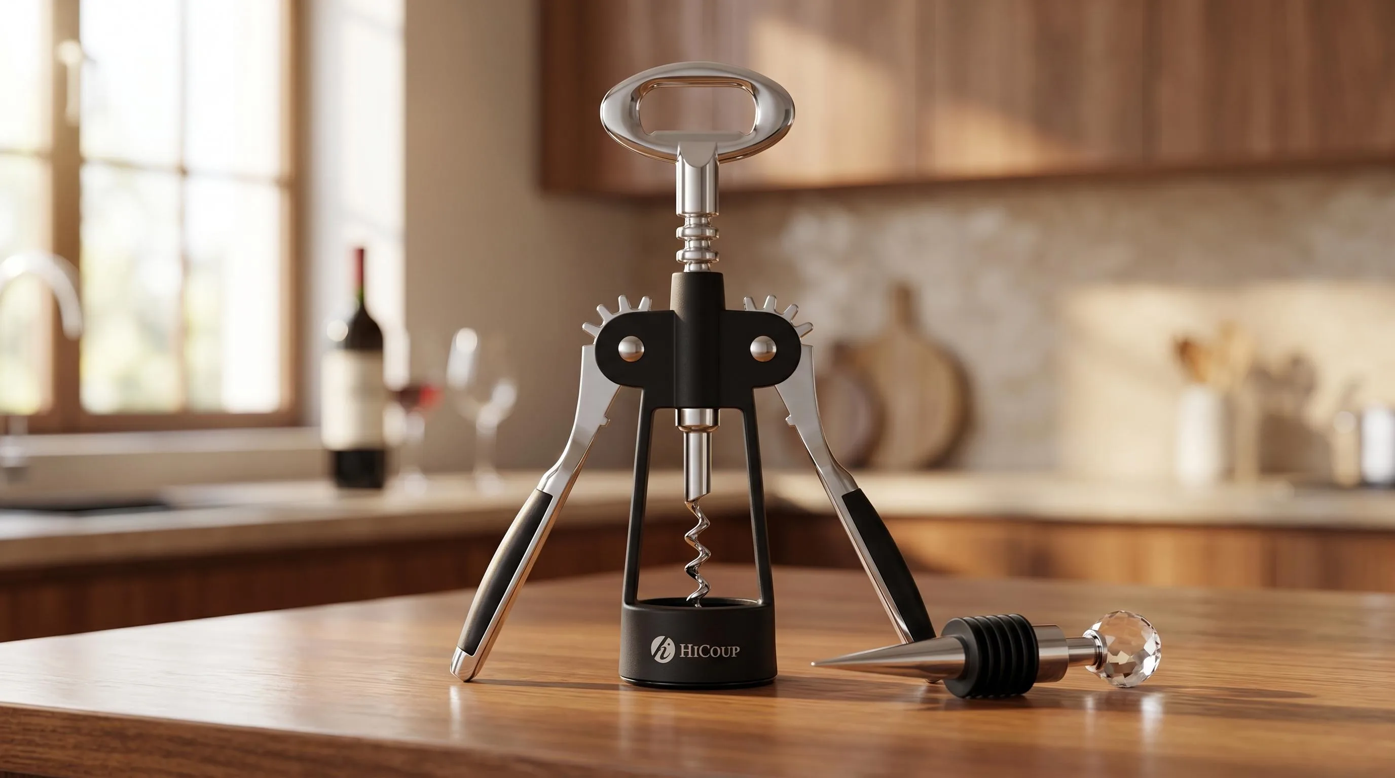 HiCoup Wine Opener: All-in-one waiter's tool with foil cutter and bottle opener