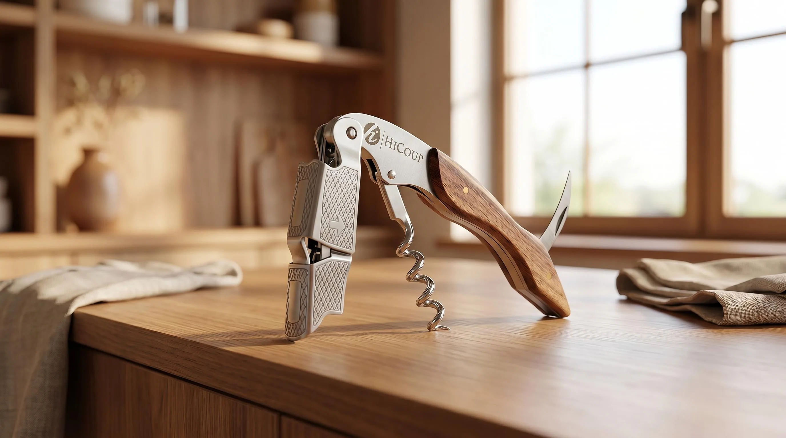 Hicoup Wine Opener: Slim waiter's opener built for repeated shift use