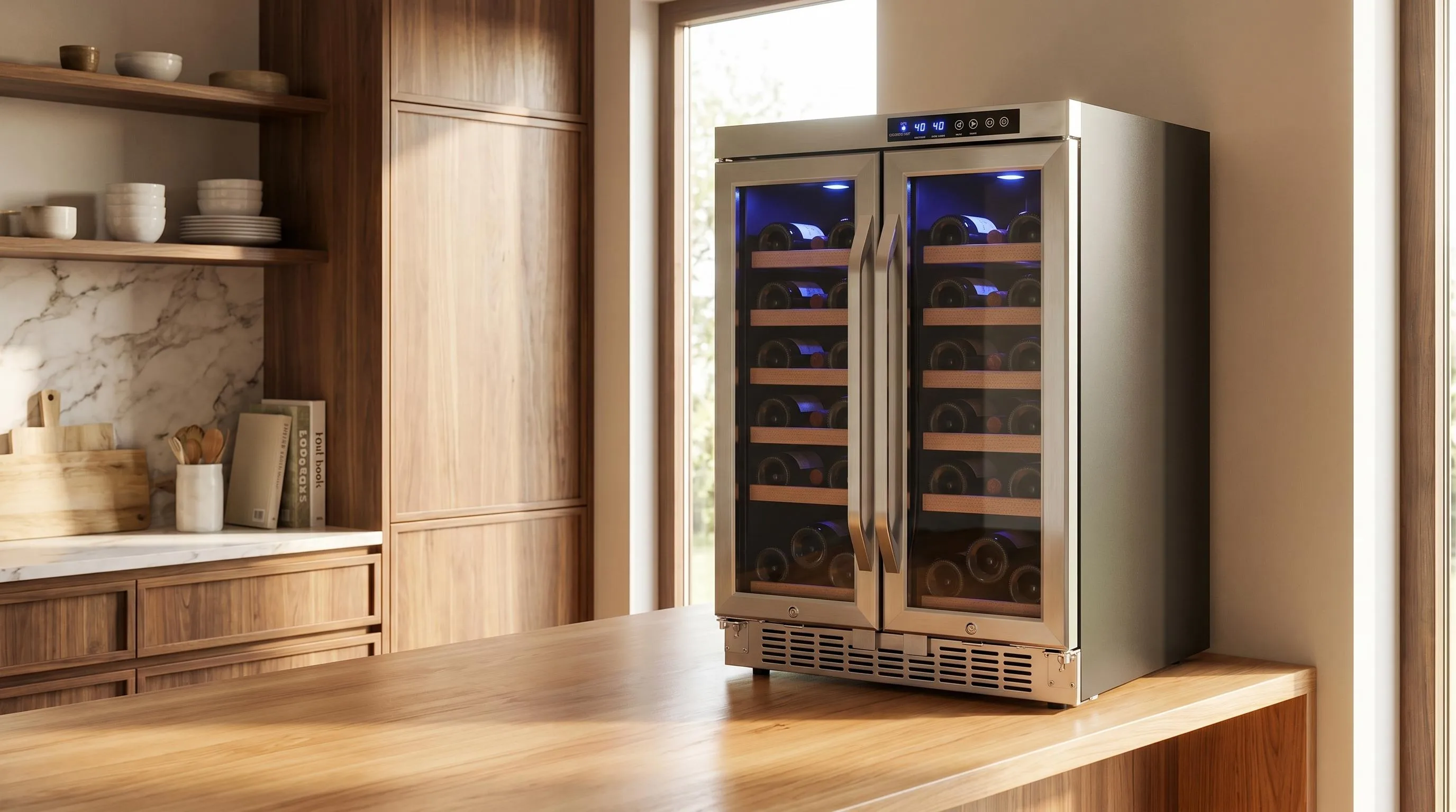 EdgeStar CWR362FD 36-Bottle: 36-bottle freestanding capacity