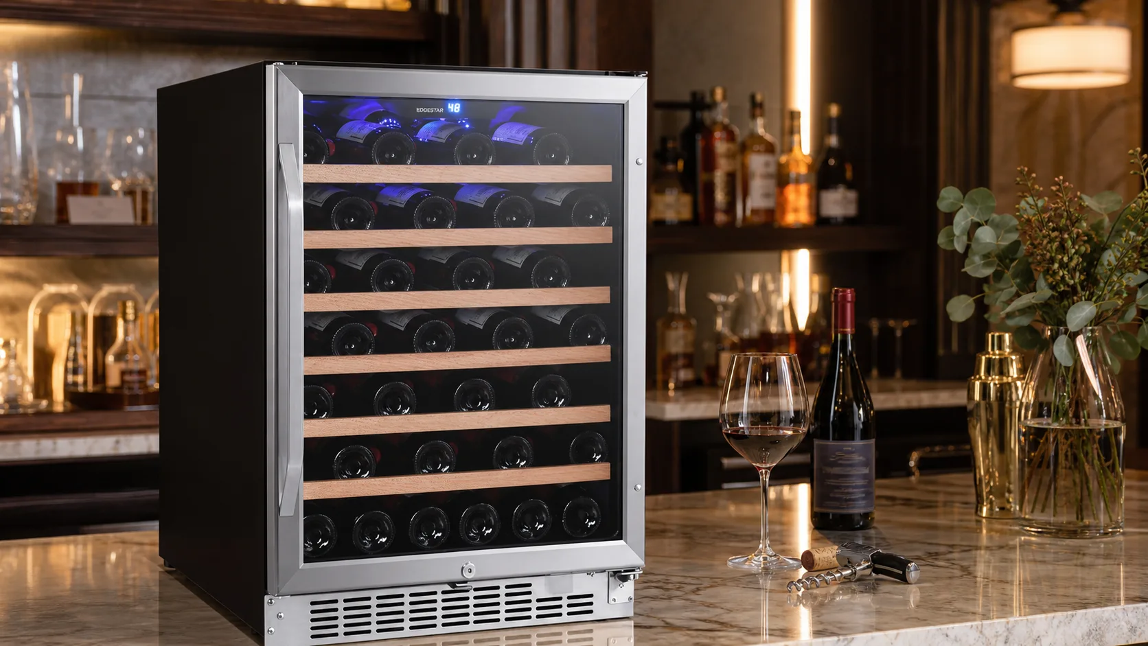 EdgeStar CWR532SZ 53-Bottle — Larger Built-Ins: 53-bottle capacity