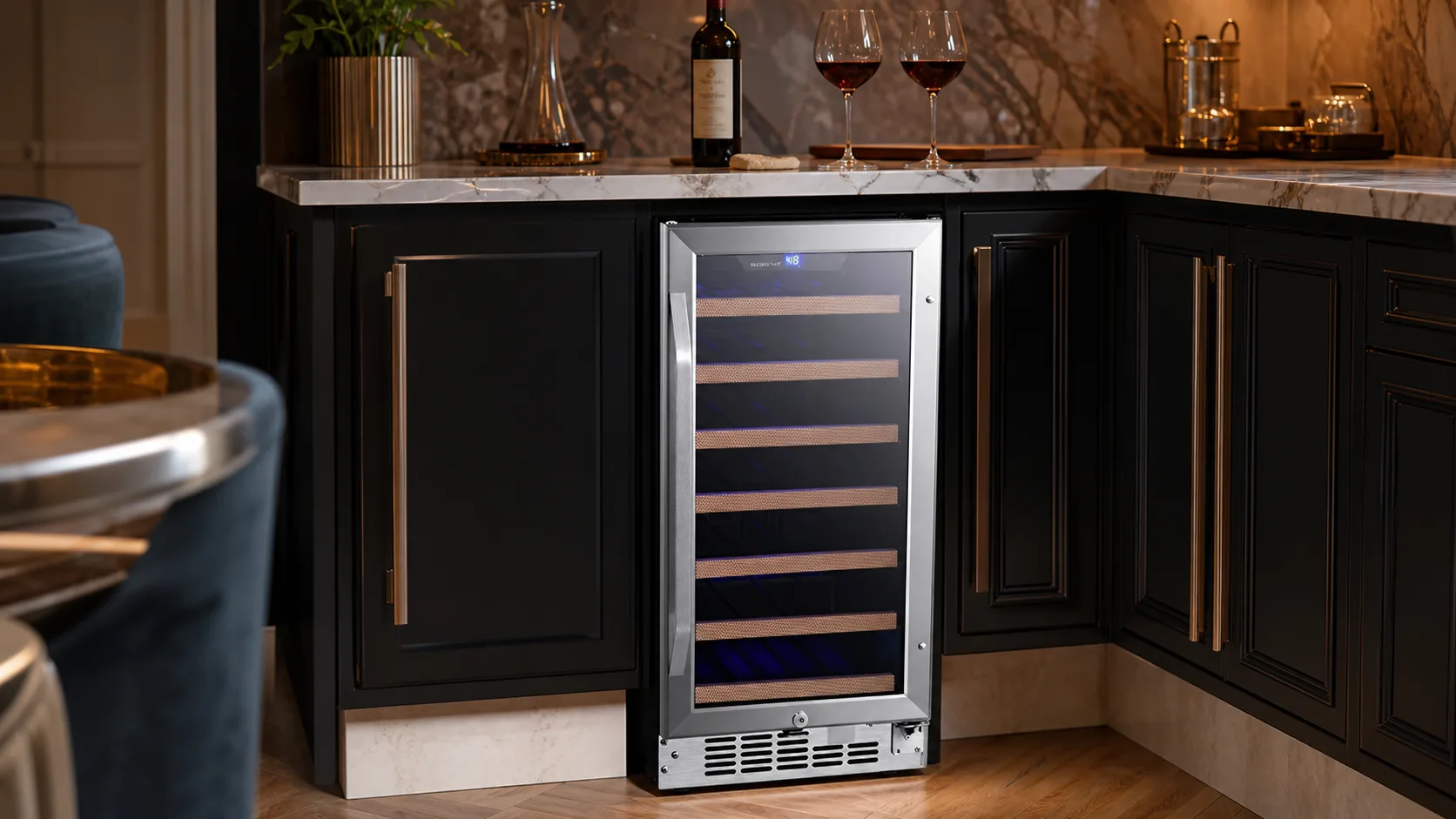 EdgeStar CWR302SZ 30-Bottle — Compact Cabinetry: 30-bottle capacity