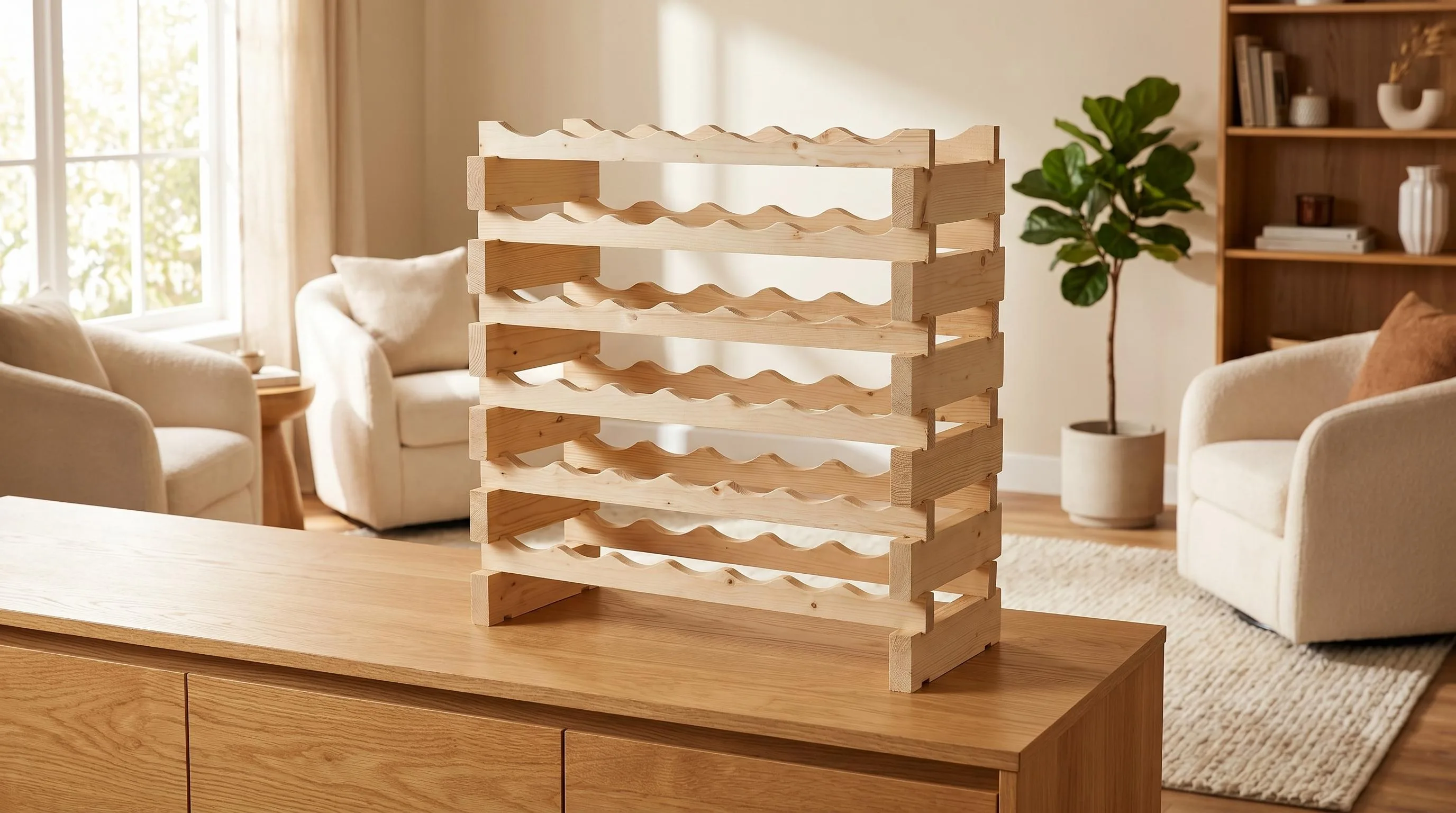 Top 10 The Best Floor Wine Rack Must-Haves in 2026 14 DisplayGifts 36-Bottle Wine Cooler — Unfinished Wood Projects: 36-bottle New Zealand pine rack