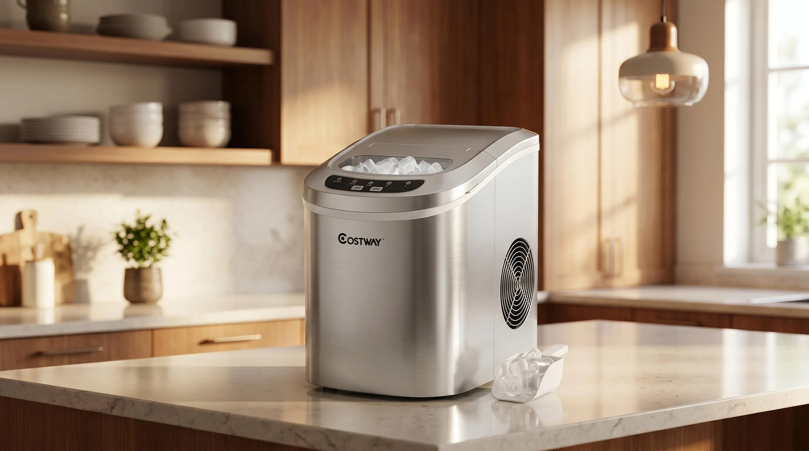 Top 10 The Best Portable Ice Maker in 2026 of All Time 13 COSTWAY Countertop Ice Maker — Fast Countertop Batches: ice ready in 6 mins