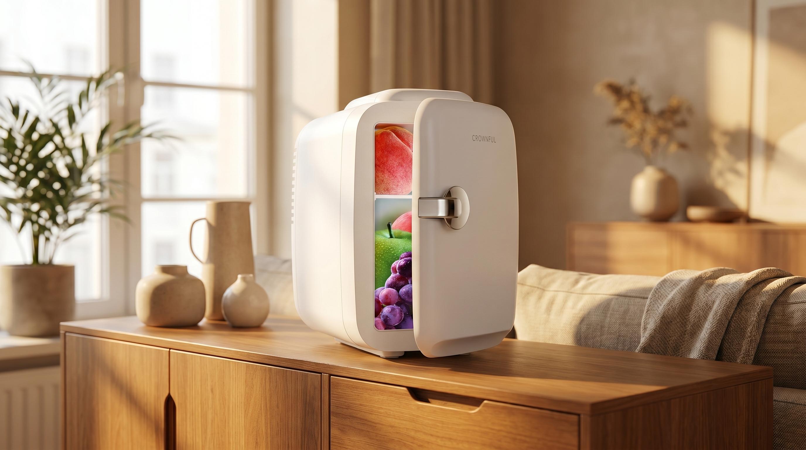 CROWNFUL Mini Fridge: Compact mini fridge design