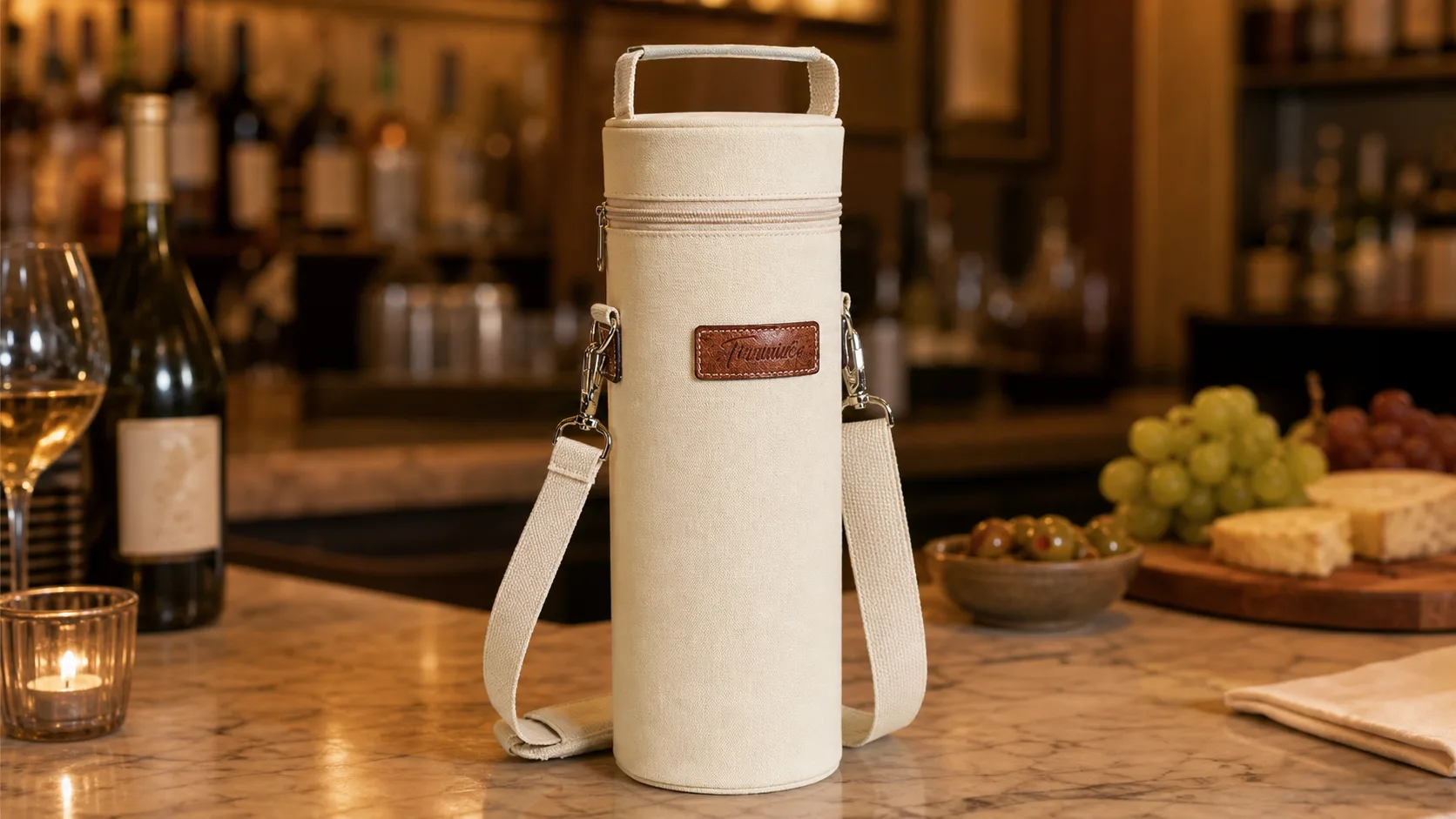 Tirrinia Single Wine Cooler Bags — Single-Bottle Travel: insulated padded tote