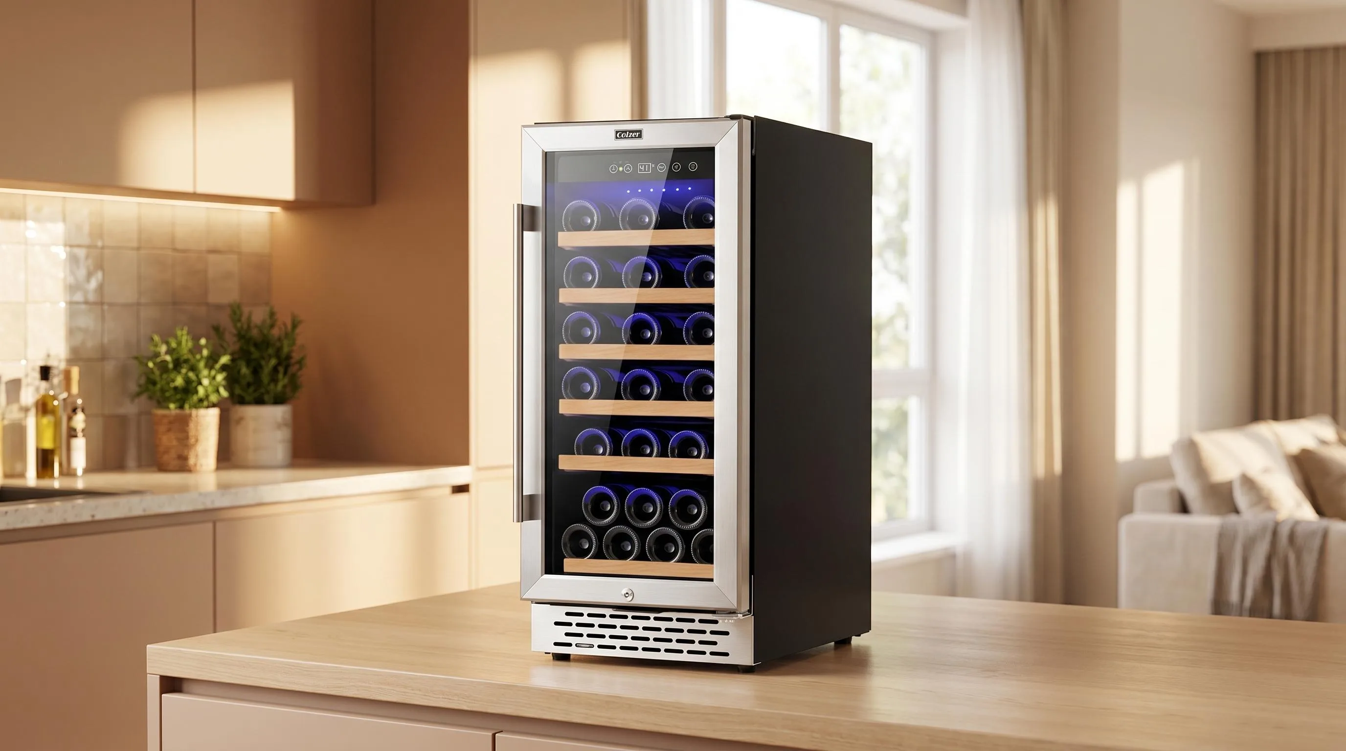 The Best Small Wine Cooler of All Time 2026 18 Colzer 30-Bottle Wine Cooler: 30-bottle capacity designed to fit comfortably in smaller living spaces