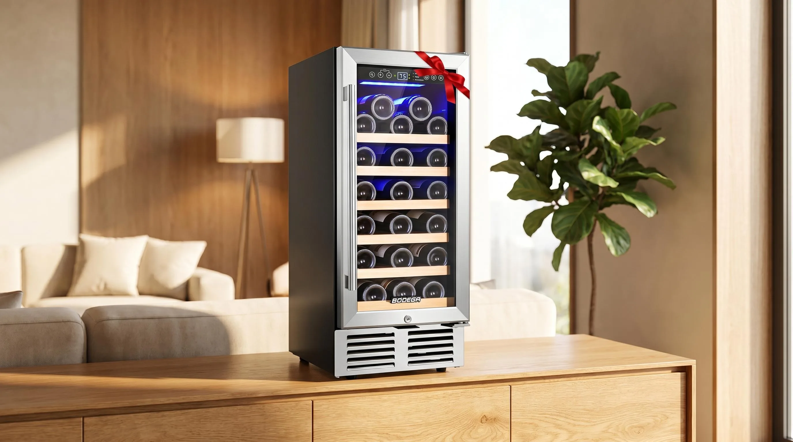 The Best Small Wine Cooler of All Time 2026 19 BODEGA 31-Bottle Wine Cooler: 31-bottle capacity offering a practical balance between size and storage