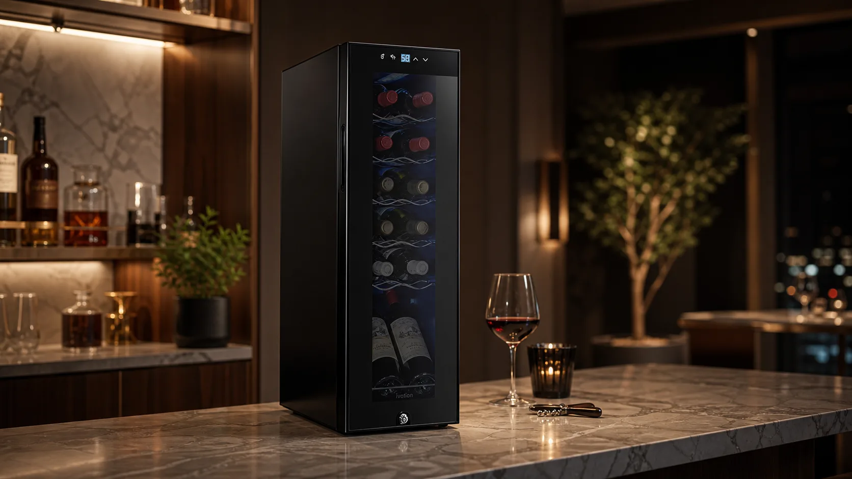 The Best Small Wine Cooler of All Time 2026 12 Ivation 12-Bottle Wine Cooler — Quiet Offices: 41°F-64°F digital temperature control