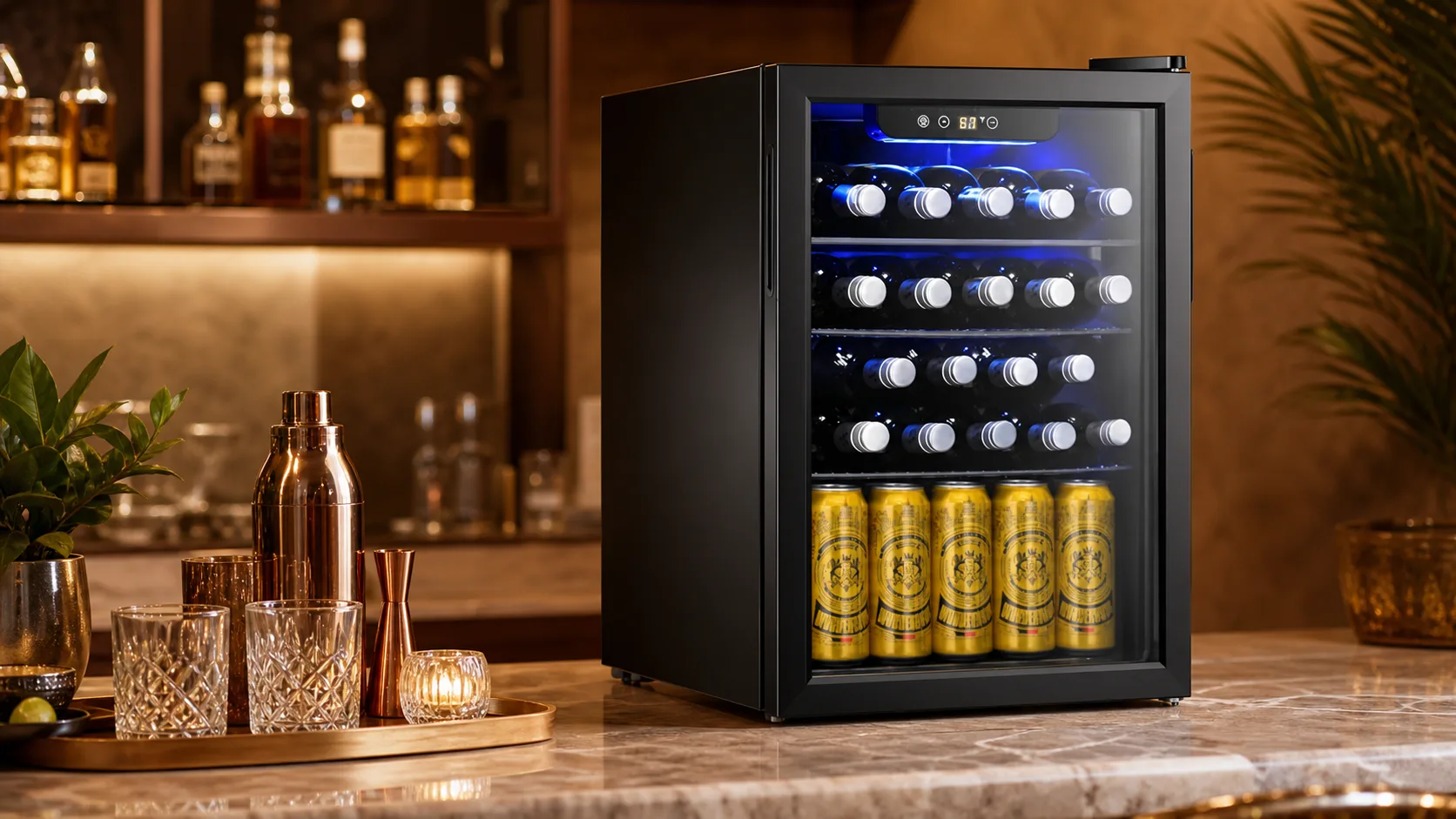 Antarctic 24-Bottle Wine Cooler — Larger Small Collections: 2.3 cu.ft size