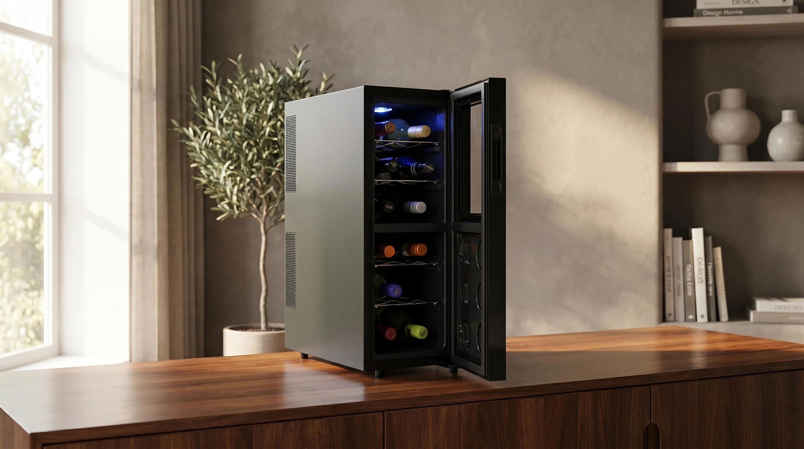 Koolatron 12-Bottle Wine Cooler: 12-bottle thermoelectric cooling from a trusted Koolatron design