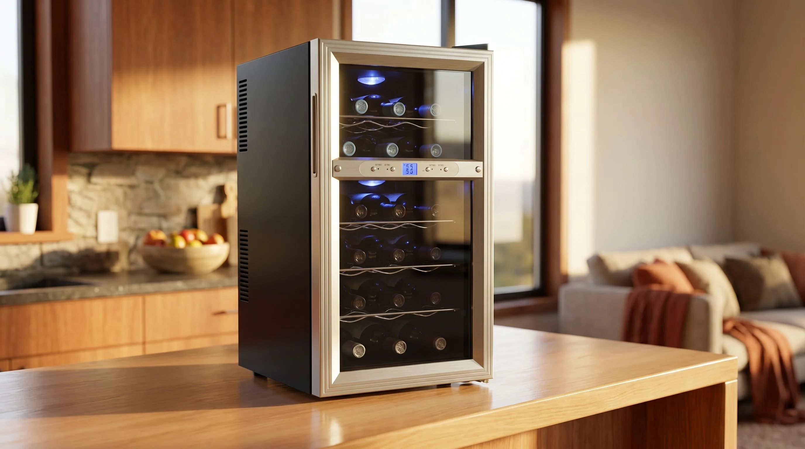 Koldfront 18-Bottle Wine Cooler: 18-bottle capacity ideal for growing wine enthusiasts