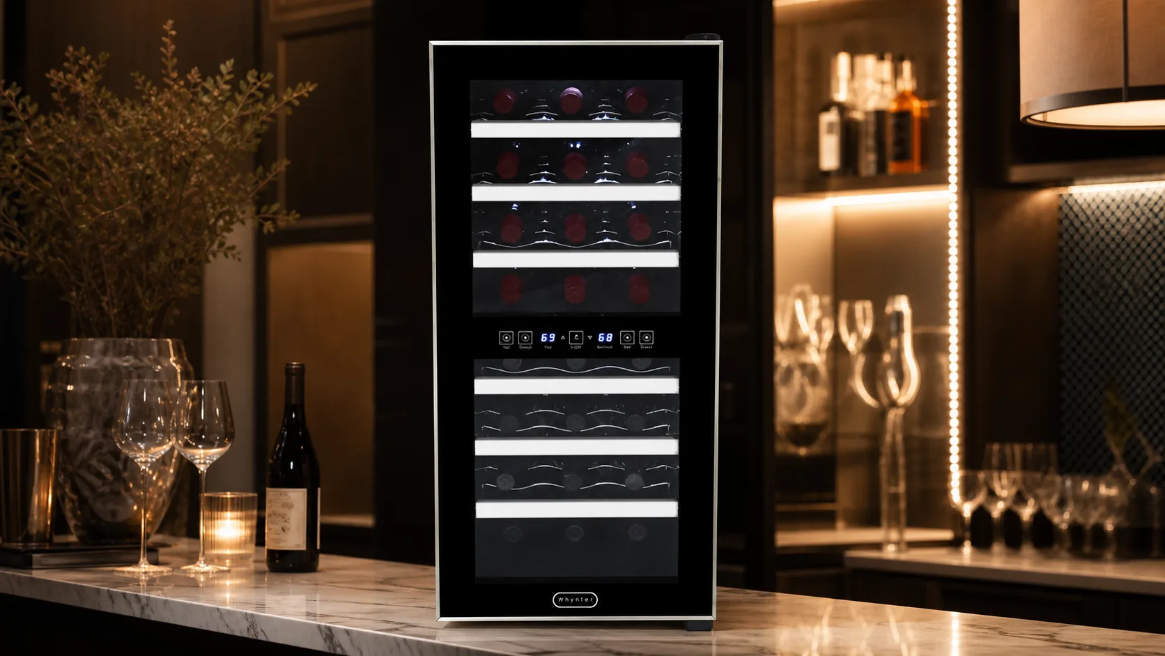 Whynter WC-241DS 24-Bottle — Warranty-Backed Cooling: one-year limited warranty