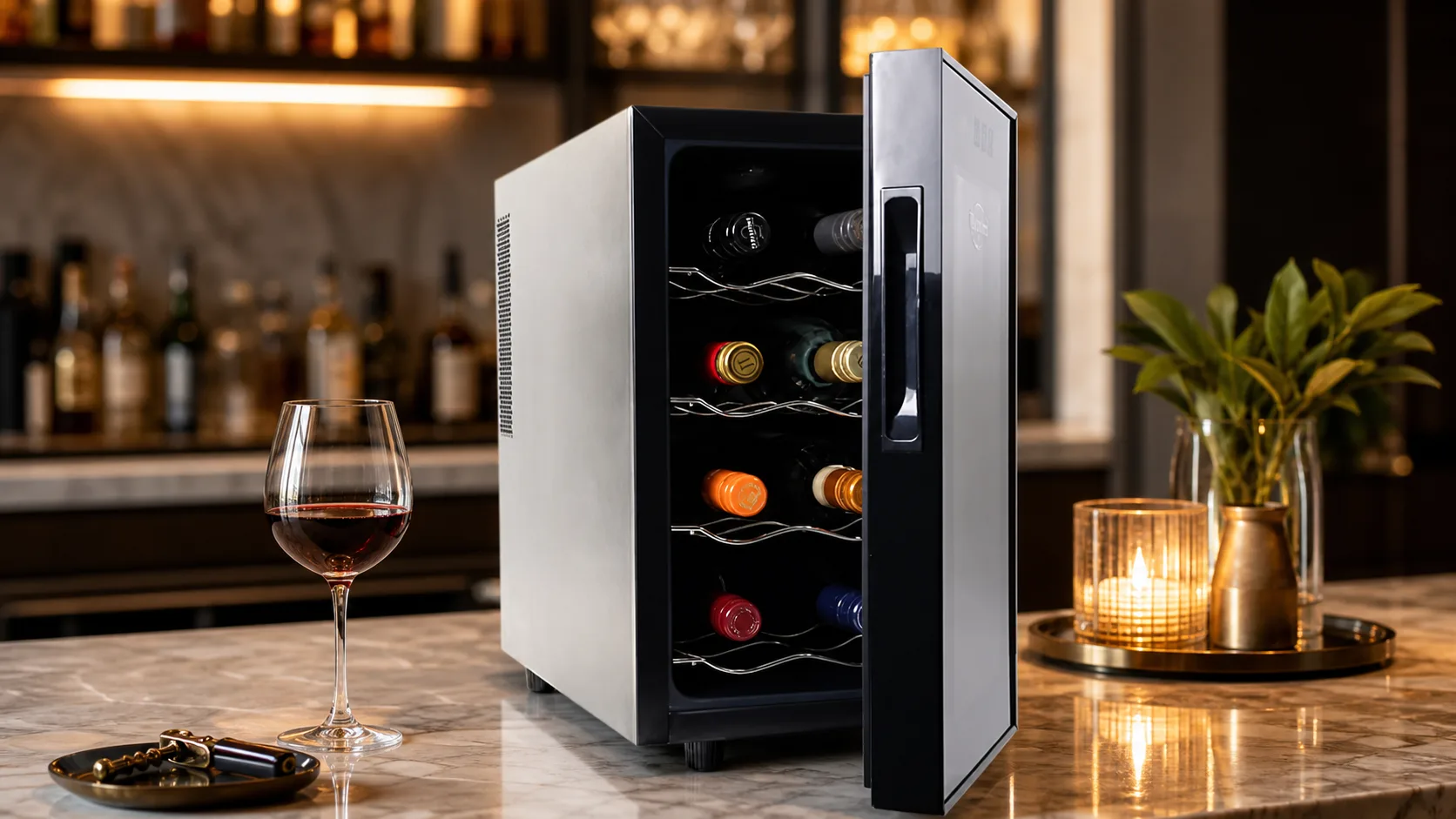 Koolatron 8-Bottle Wine Cooler — Compact Apartment Storage: 8-bottle, 0.8 cu. ft.