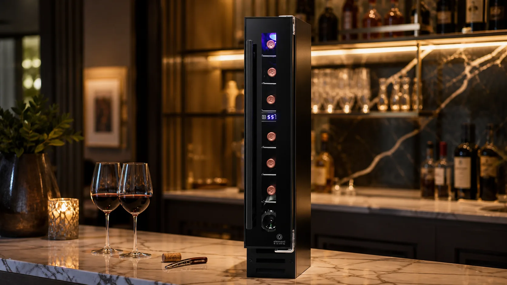 Top 5 Best Vinotemp Wine Cooler in 2026: Reviews & Buying Guide 9 Vinotemp 7-Bottle Wine Cooler — Touchscreen Control: touchscreen interface