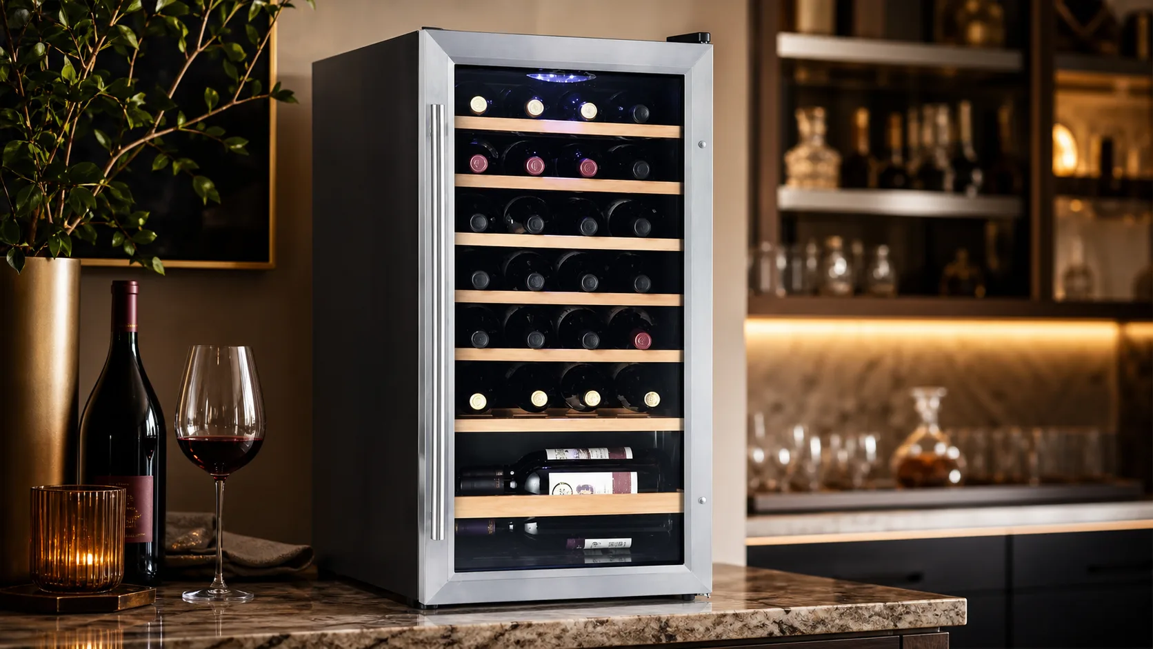 3 Best Vissani Wine Cooler That Will Upgrade Your Kitchen 4 Vissani 28-Bottle Wine Cooler — Best Overall: 28-bottle capacity
