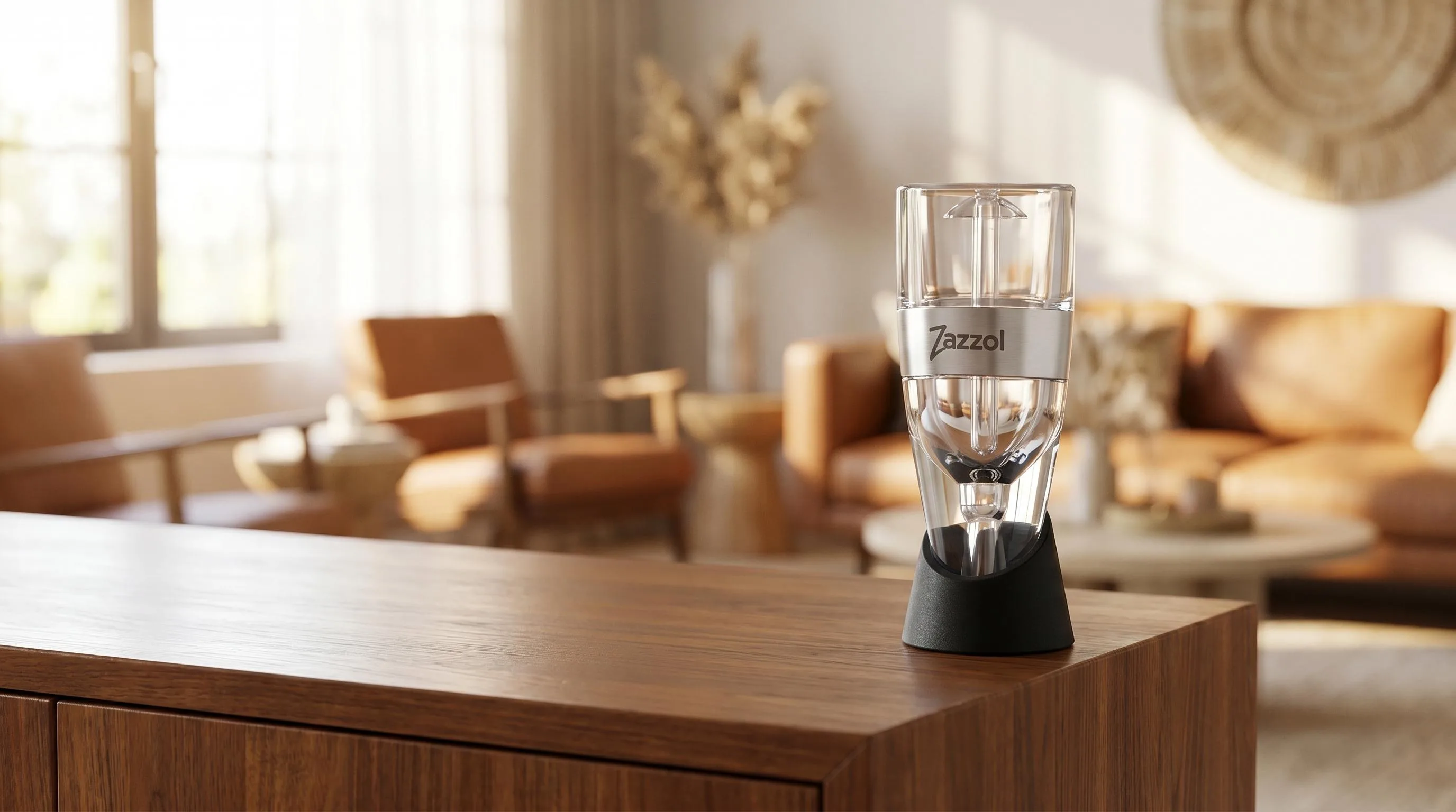 Zazzol Wine Aerator Decanter — Gift-Ready Aeration: multi-stage design