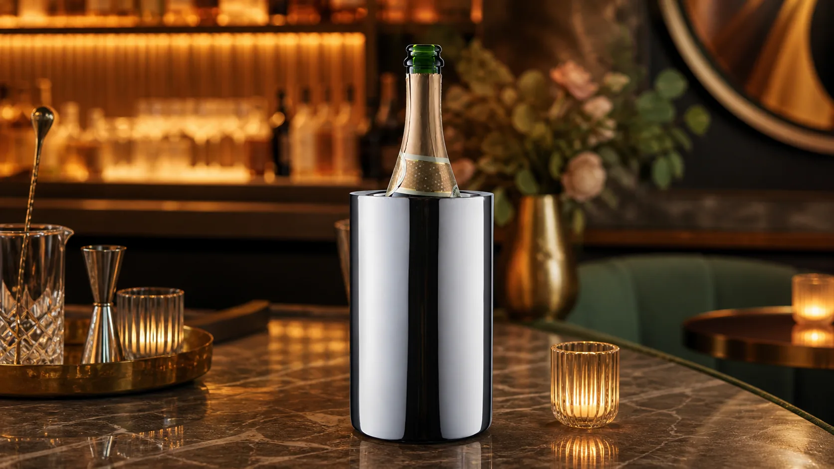 Enoluxe Wine Chiller Bucket — Best Overall: double-walled stainless steel