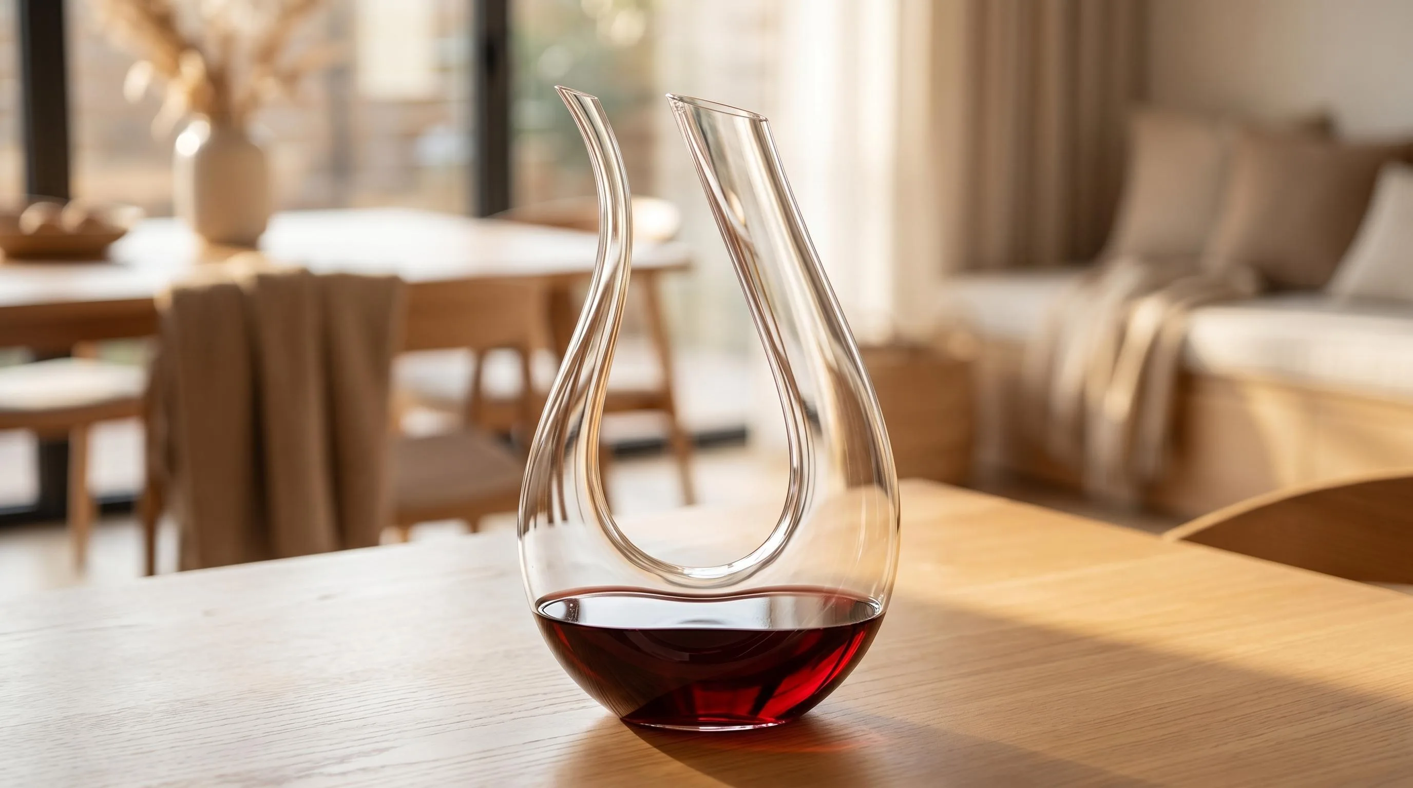 12 Best Wine Decanter Products You Need to Try 18 WBSEos Wine Decanter ,Crystal Glass Wine Carafe,U-shaped — U-Shaped Design: 1.5L lead-free crystal glass