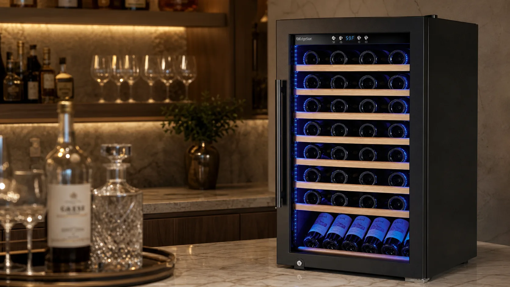 Wine 80-Bottle Wine Cooler — Large Collections: 80-bottle capacity