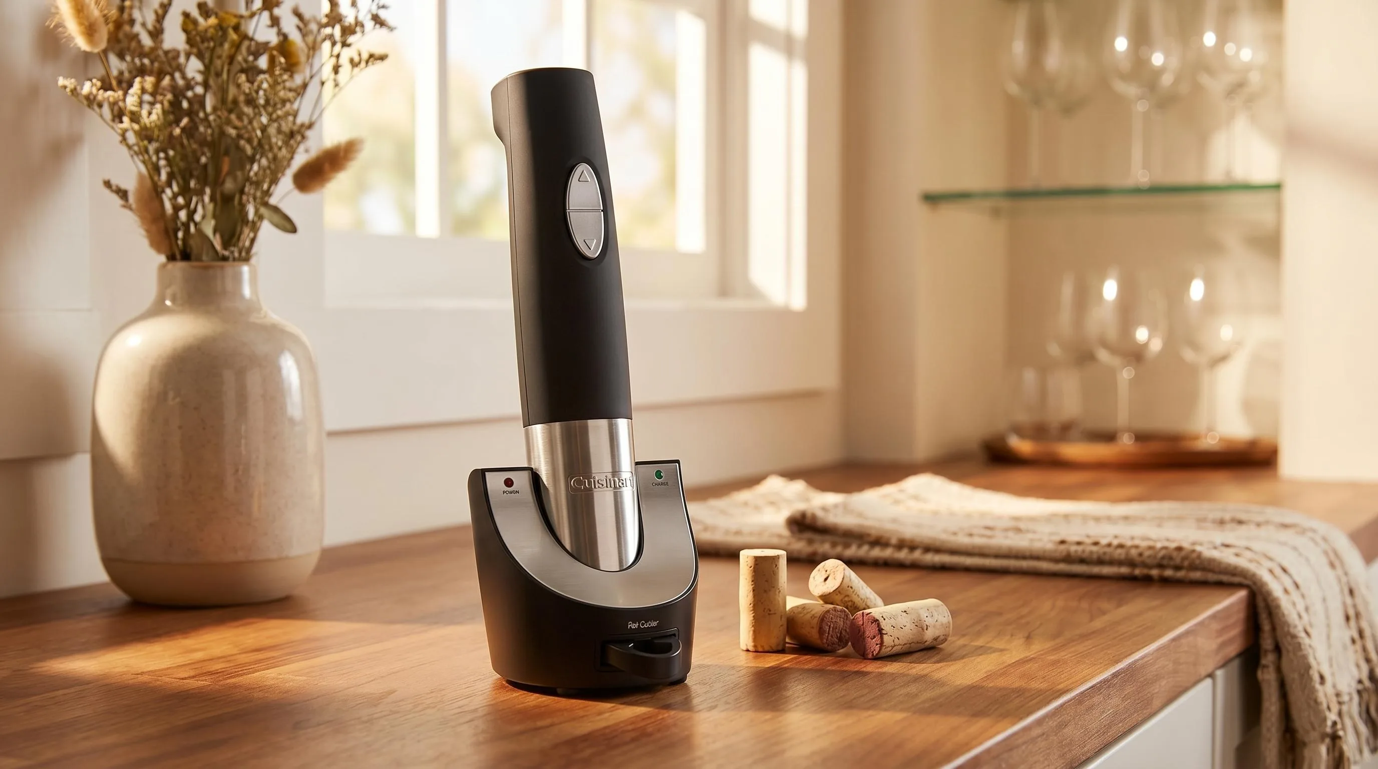 Top 15 Best Wine Openers of 2026 (Tested & Ranked) 22 Cuisinart Vacuum Sealer Cordless Wine Opener: Cordless operation with built-in vacuum sealer for freshness