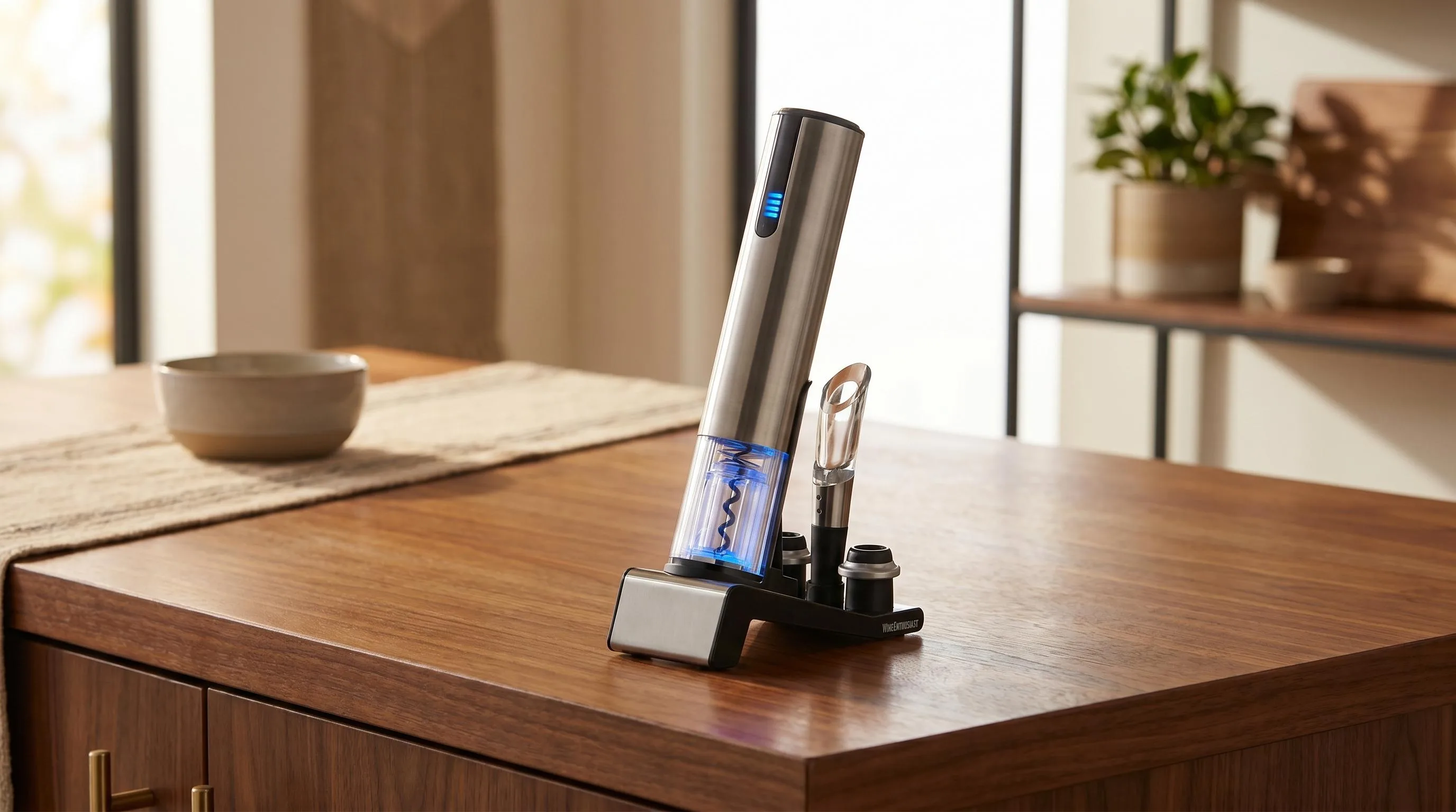 Top 15 Best Wine Openers of 2026 (Tested & Ranked) 28 Wine Enthusiast 2-in-1 Electric Blue 1 Automatic Wine Bottle: 2-in-1 electric automatic operation in signature blue finish