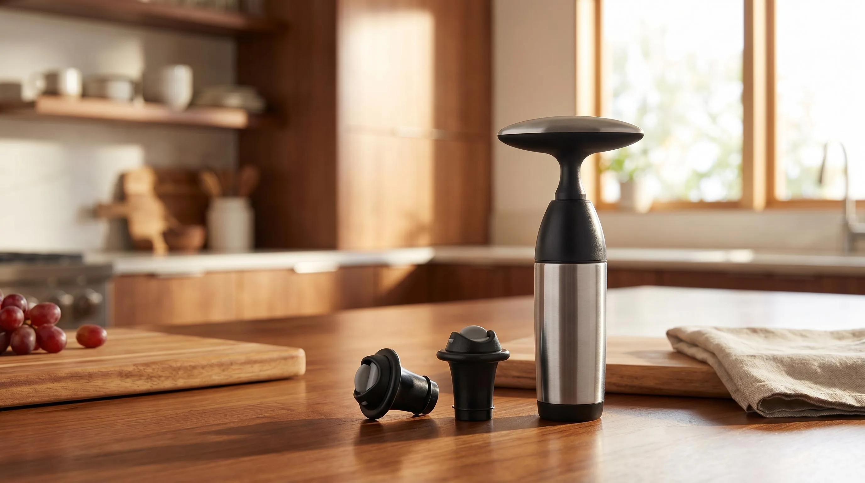 Top 10 Picks Wine Preservation Systems For 2026 20 OXO SteeL Vacuum Wine Saver and Preserver with Two: Stainless steel vacuum saver with two reusable stoppers