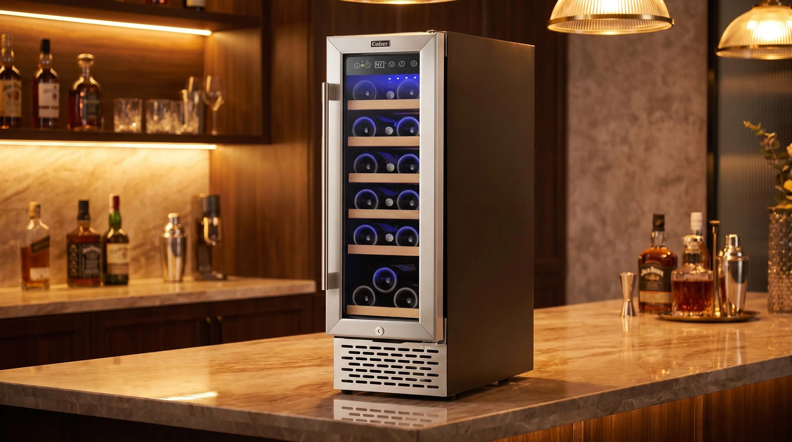 Close-up of the Colzer R-600A build quality, materials and finish during our review