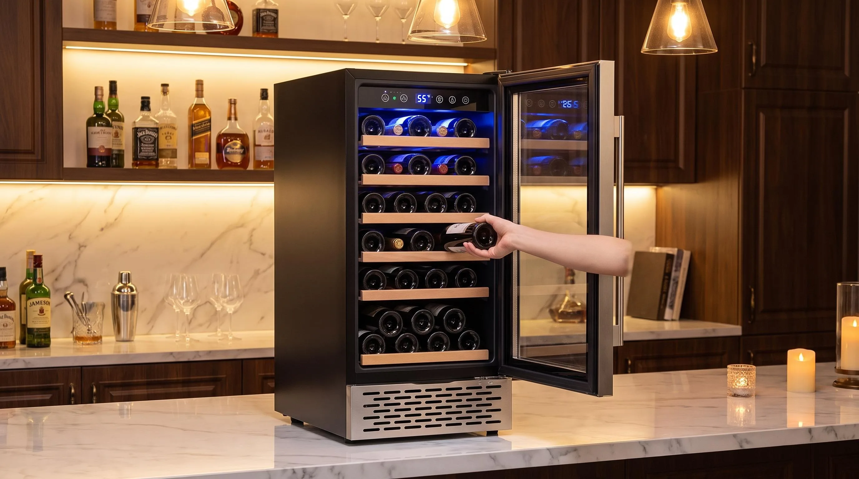 The Colzer ‎YC-150A shown in everyday use at home, as tested by FlightWineBar