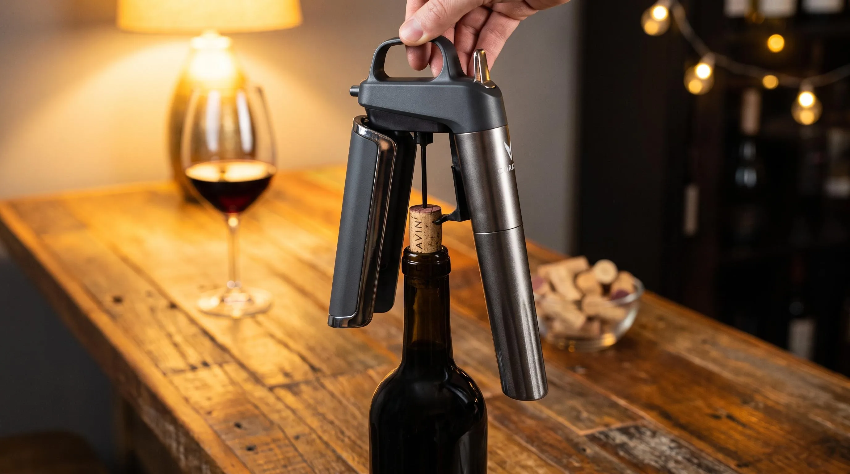 The Coravin Advanced Wine Bottle Opener reviewed hands-on by the FlightWineBar team after real-world testing
