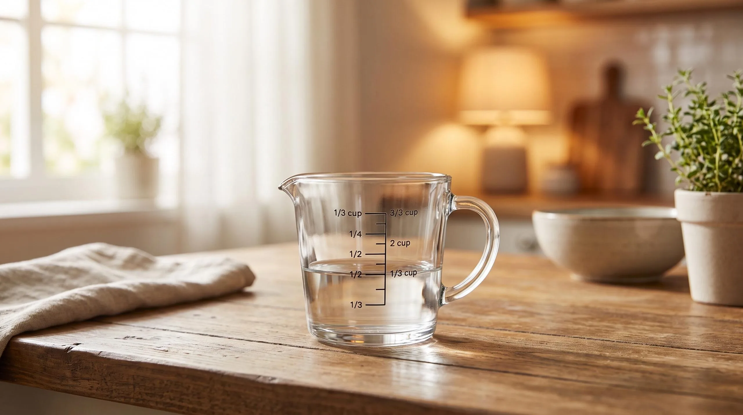 How Much Is 1/3 Cup Of Water
