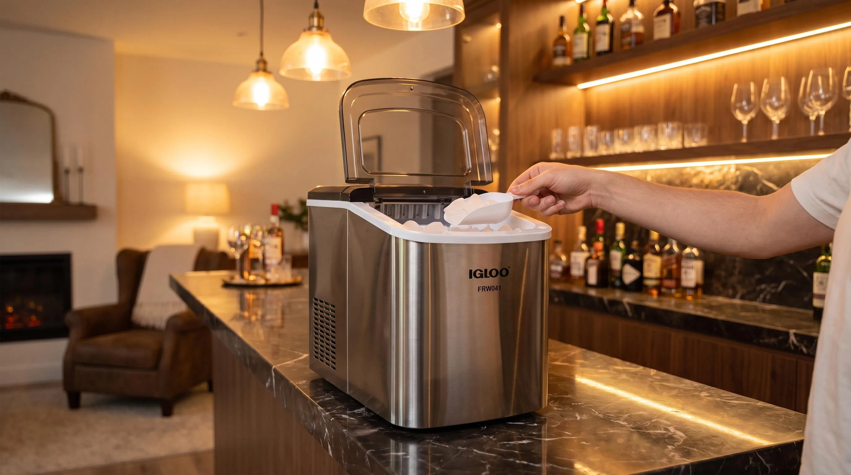 The IGLOO FRW041 shown in everyday use at home, as tested by FlightWineBar