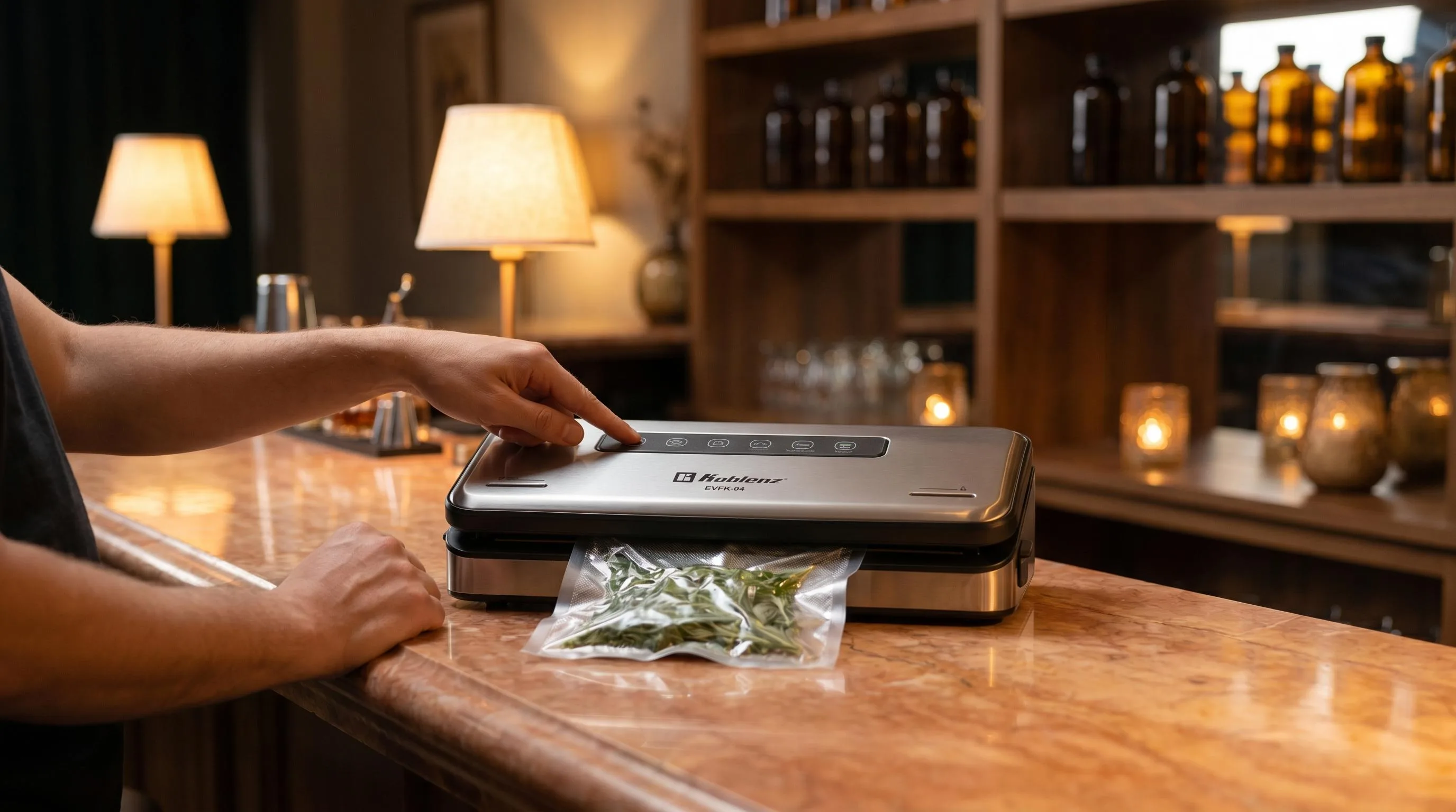 The Koblenz EVFK-04 shown in everyday use at home, as tested by FlightWineBar