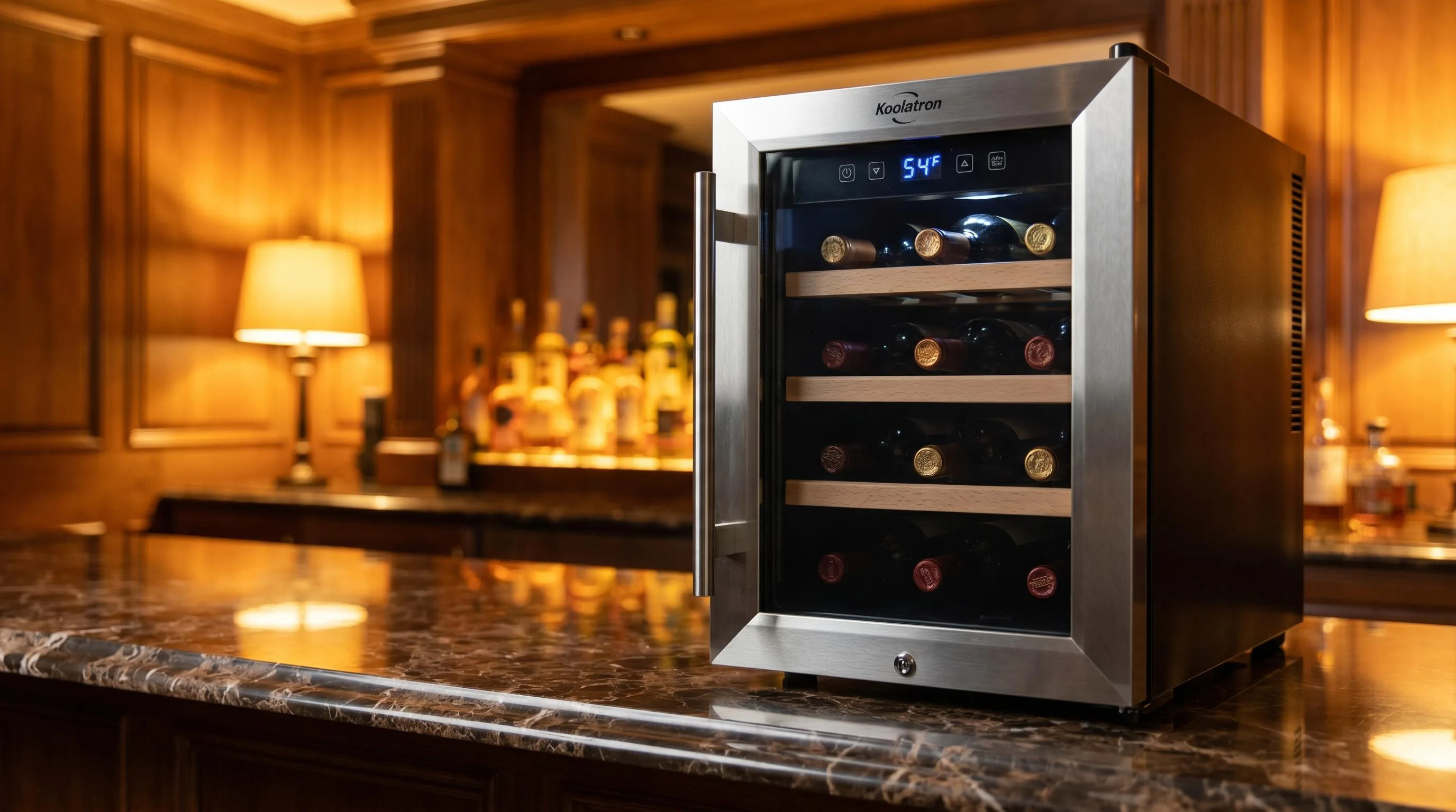 Close-up of the Koolatron WC12-35D build quality, materials and finish during our review